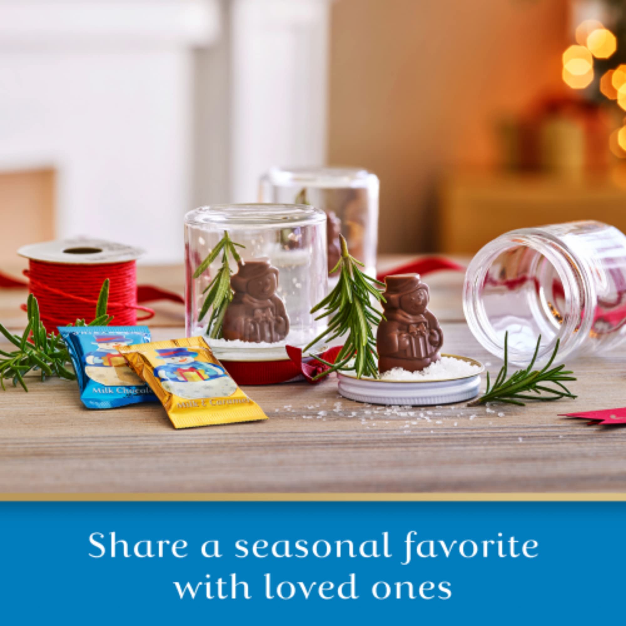 Ghirardelli Chocolate Limited Edition Snowmen Assortment, Individually Wrapped Bulk Chocolates