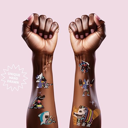 Miniatura 2 de Suministros de fiesta semi-skele tatuajes temporales  Regalo para Halloween  Estilos de purpurina de tatuajes de aluminio  Diseño hecho a mano