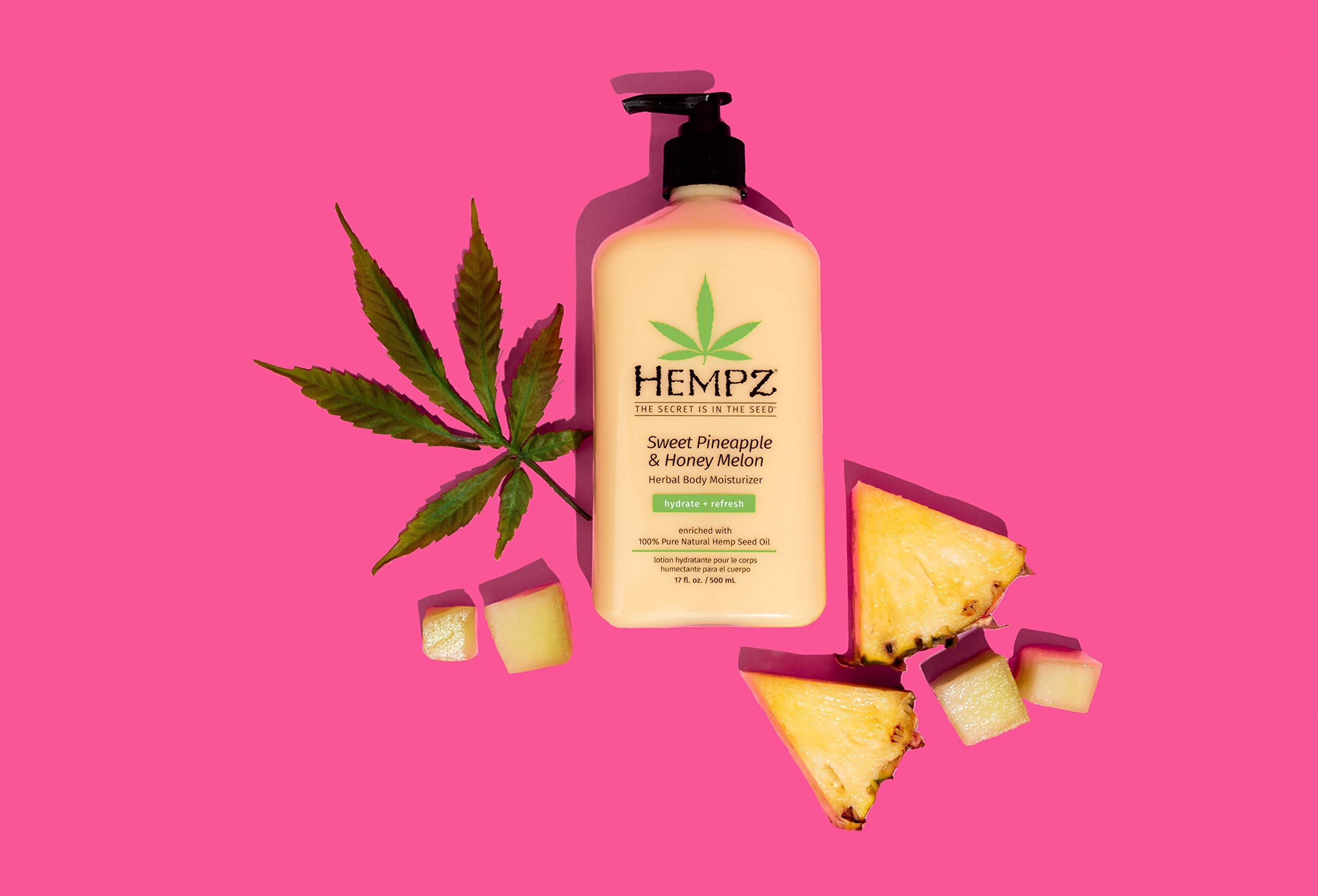 Hempz Sweet Pineapple & Honey Melon Moisturizing Skin Lotion, Natural