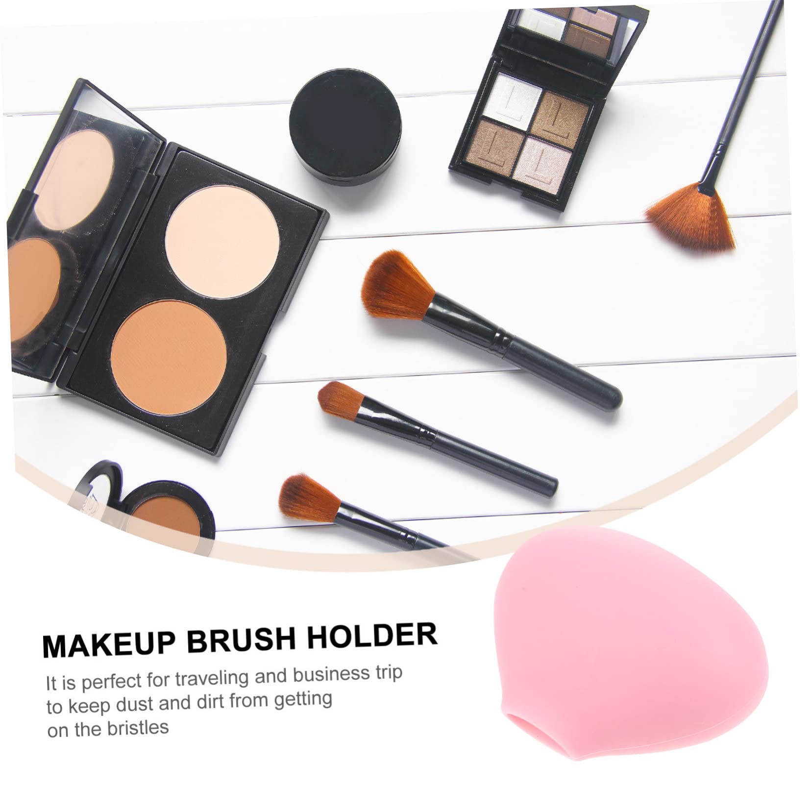 Beaupretty 6piezas Cubiertas De Silicona Para Brochas De Maquillaje De Reutilizables Para Cepillos Mantiene La Forma y Protege Durante Viajes y Almacenamiento