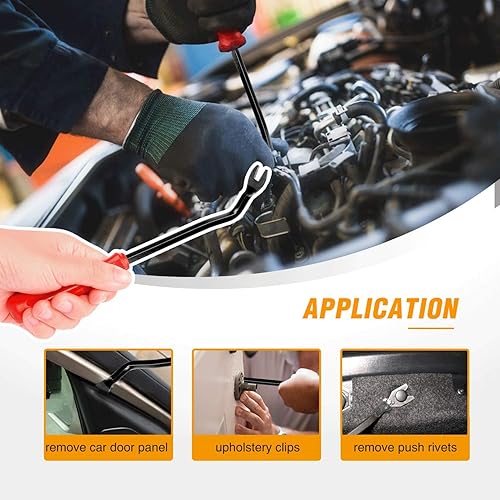 Miniatura 7 de GOOACC 100 clips automotrices de nailon tipo empuje, retenedor de remaches, sujetadores de parachoques para Toyota #52161-02020 0.354 in, 1