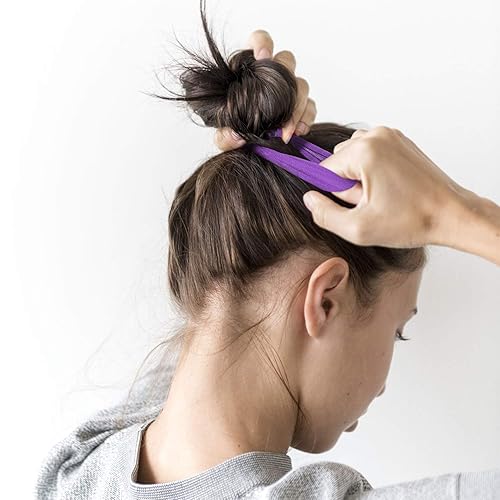 Miniatura 6 de 20 Piezas de algodón grande, ligas de cabello elásticas, bandas para cola de caballo, banda de cabello para cabello grueso, pesado y rizado de 6.5