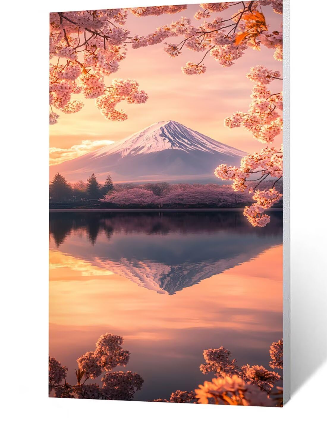 Diament Malarstwo Góra Fuji Malowanie po numerach Krajobraz DIY Dorośli Zestaw Haft Początkujący Ścieg Krzyżowy 60x120 cm, Obrazy Nowoczesny Salon Dekoracja, Wystrój Domu FLZ6247