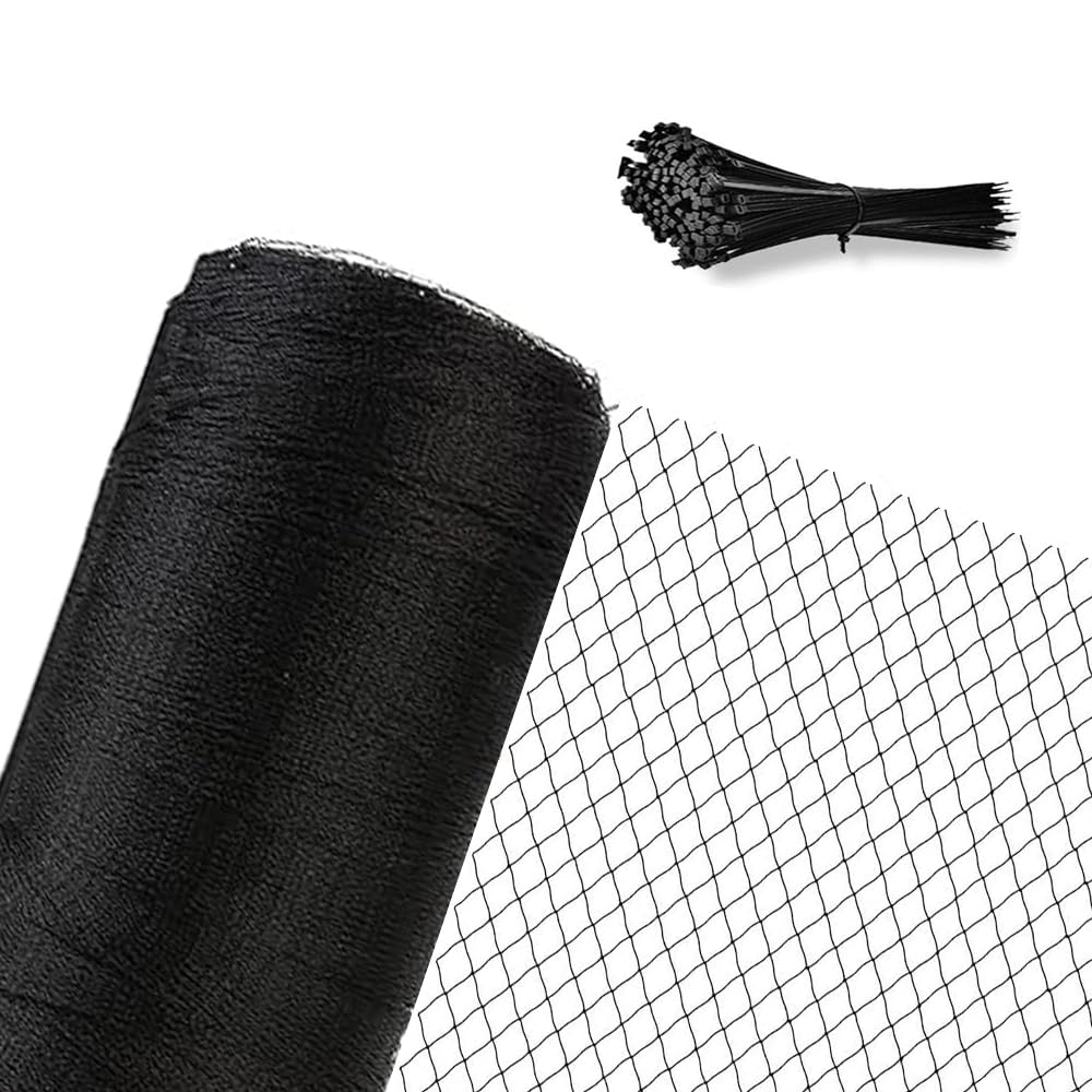Junflying Rete per uccelli 2,5 x 3,5 m, maglia da 1/2 pollici, rete intrecciata per recinzione di cervi per protezione da giardino, contro cervi, uccelli, piccoli animali. Protegge verdure, mirtilli