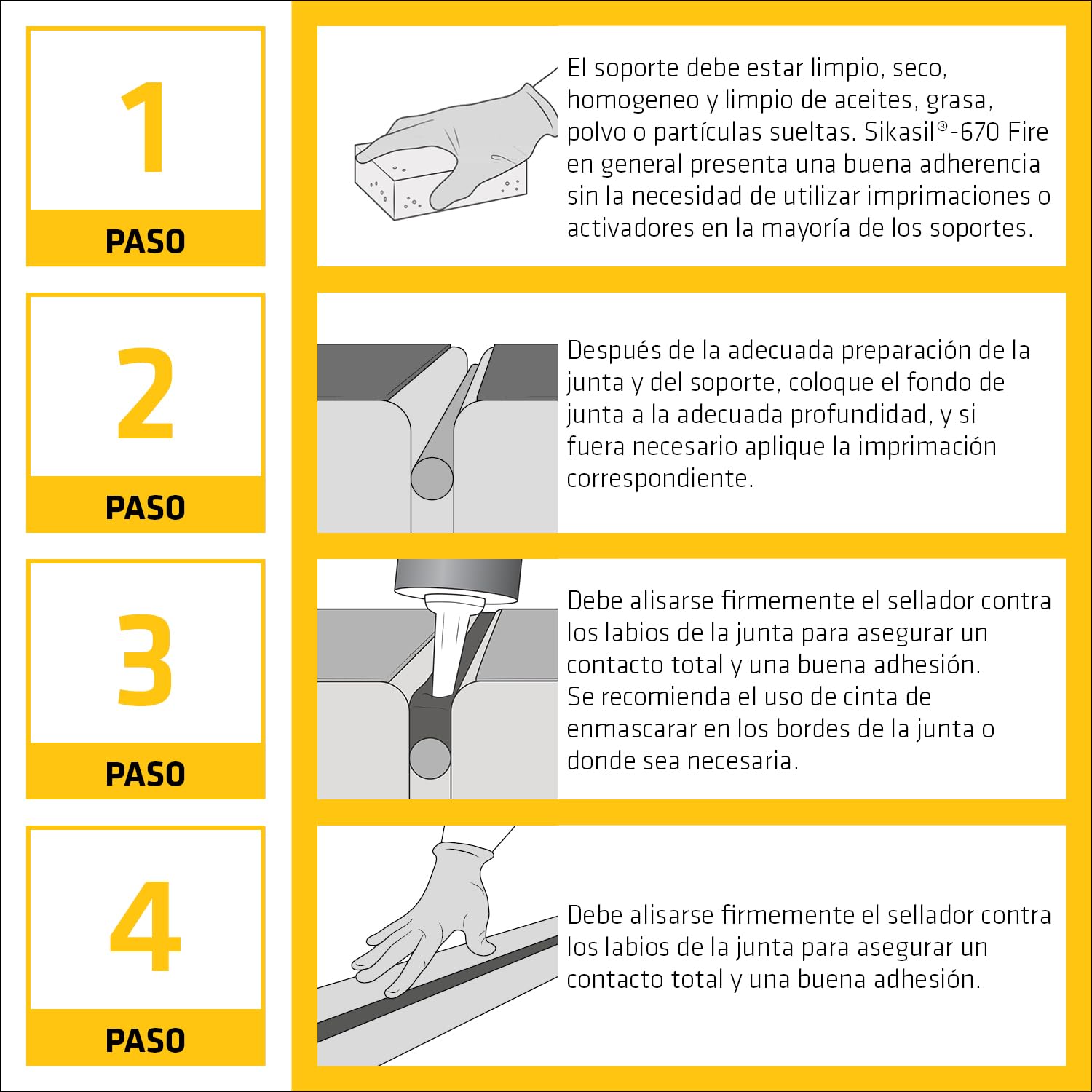 SIKA - Sellador silicona - Sikasil-670 Fire - Blanco - 300ml | Resistente al fuego - Sellado elástico para muros y pavimentos - Uso interior/exterior - Alta protección