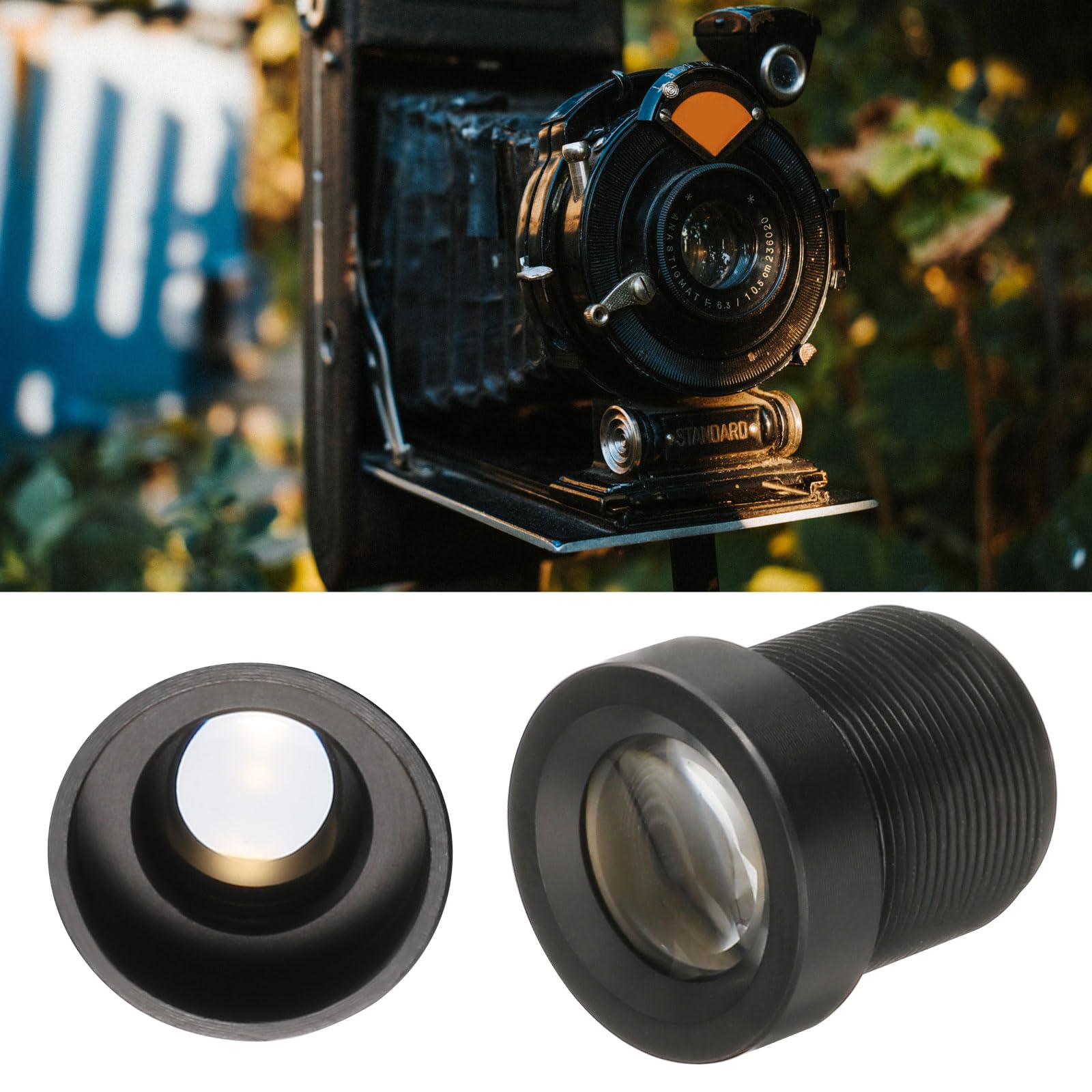 QUARKZMAN 16mm CCTV Caméra Objectif 720P F2.0 FPV M12 Fileté Noir