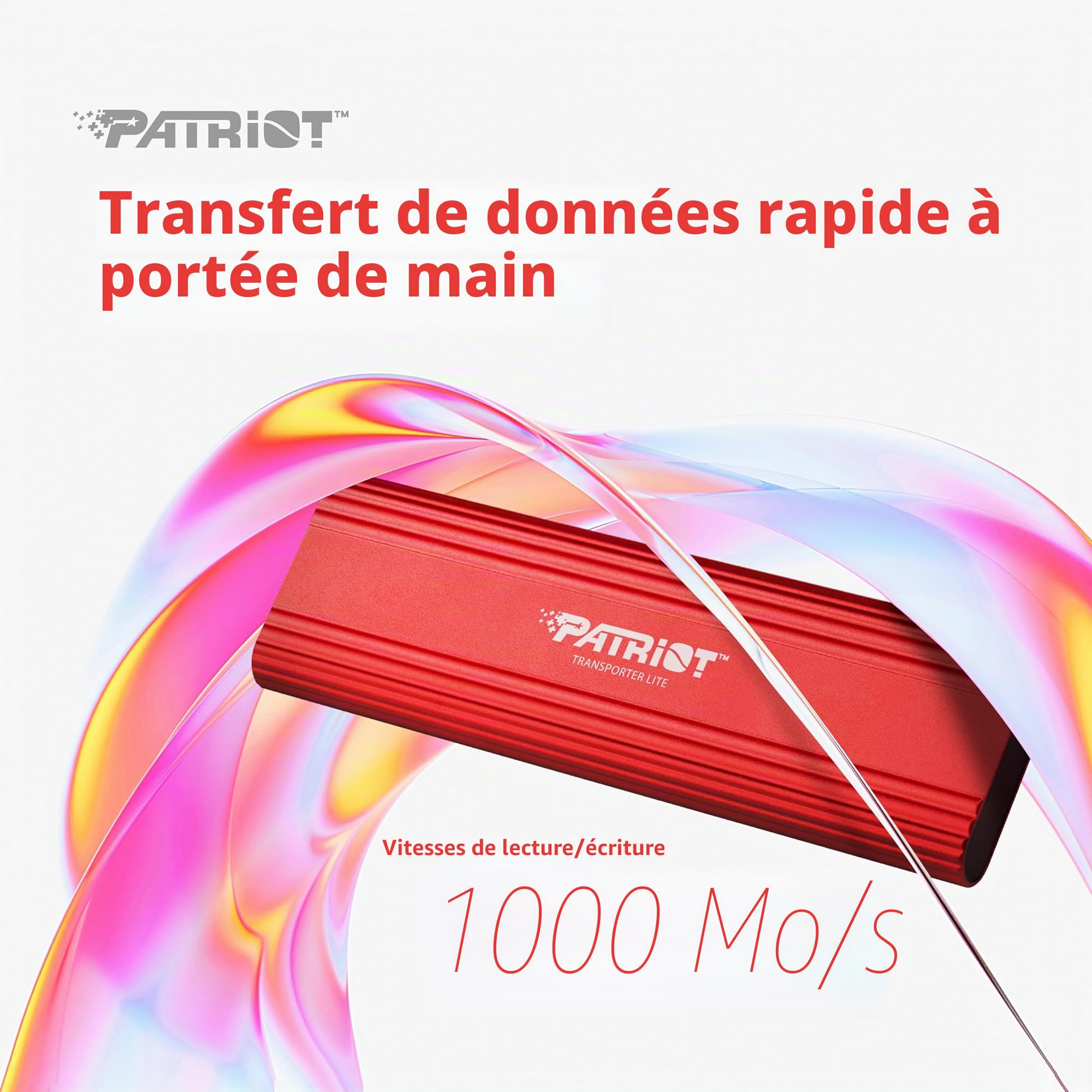 Patriot Transporter Lite 2 to Type-C USB 3.2 Gen 2 External Portable SSD - External Solid State Drive - PTPL2TBPEC