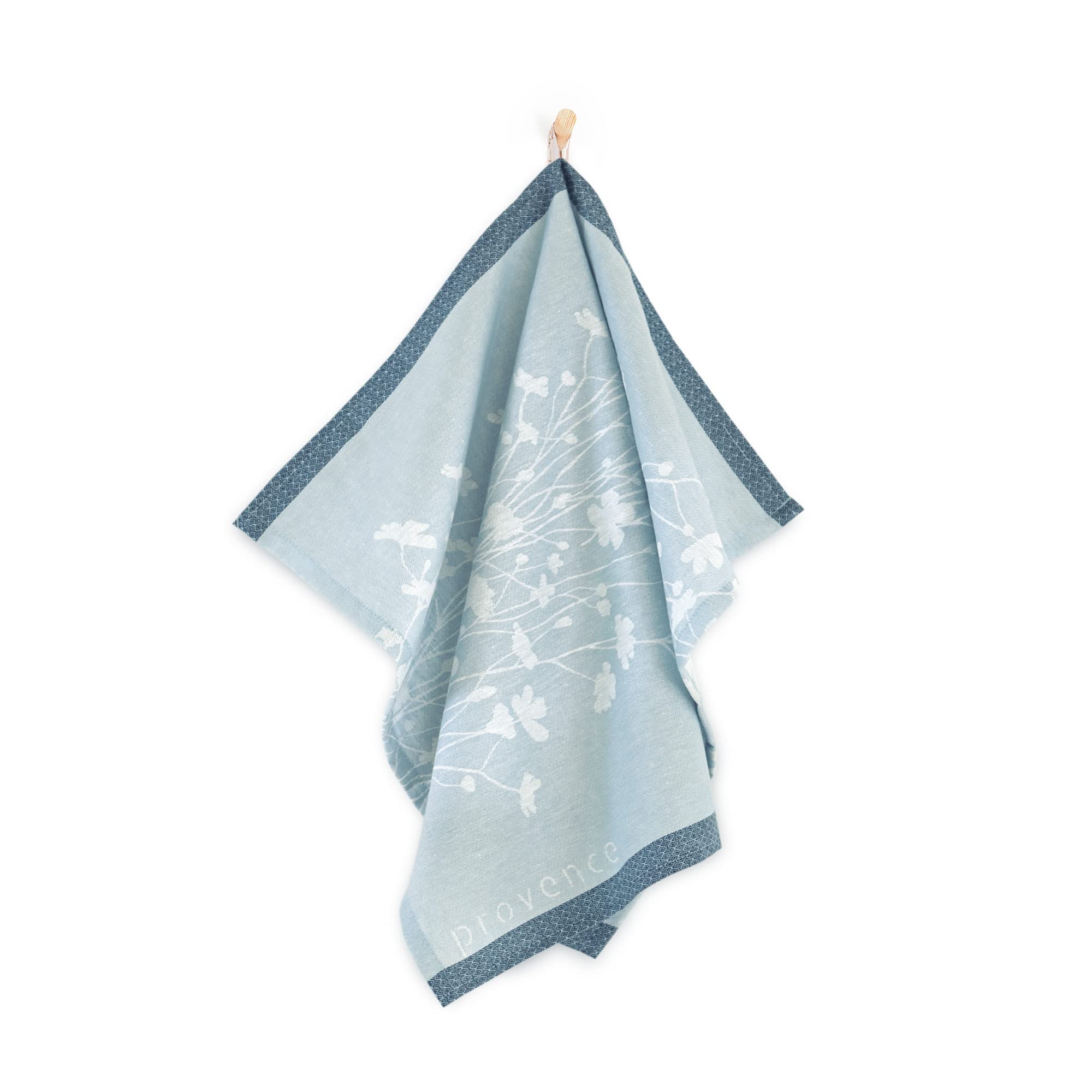 Zwoltex – Set di asciugamani da cucina, 10x strofinacci 50x70cm PROVENCE, panni assorbenti, 100% cotone biologico 200g/m2 panni, strofinacci in cotone con certificato Oeko-TEX - Blu/Grigio/Rosa