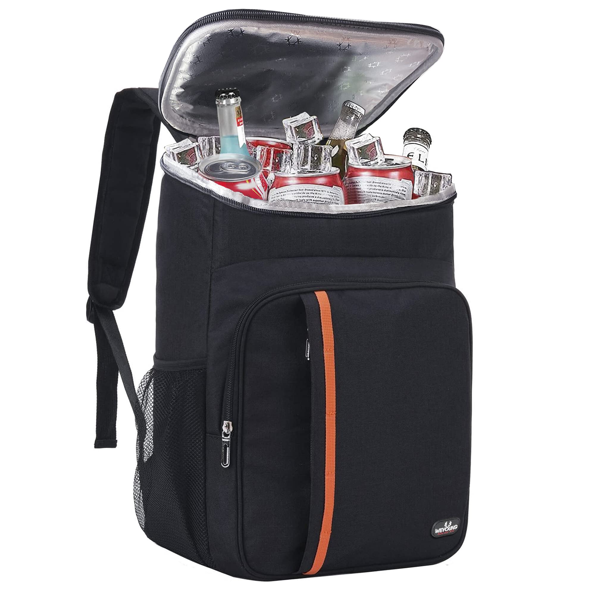 Cooler Backpack 25 Cans Large Capacity Backpack Cooler Lightweight Leakproof Soft Cooler Bag to Picnics, Camping, Hiking, Beach, Fishing, Trips