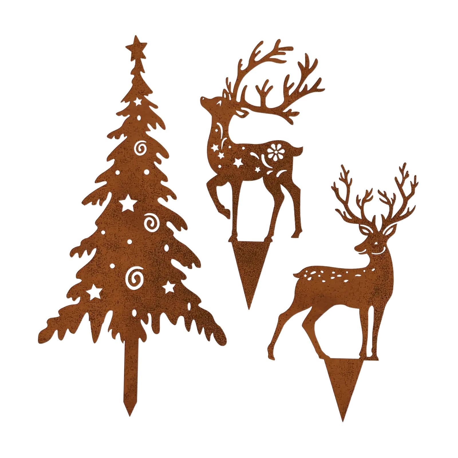 3X Christmas Garden Stakes Ornaments Patio Stakes for Lawn Holiday Flowerbed|Home & Garden| Yard Garden & Outdoor Living| Garden D?©cor| Statues & Lawn Ornaments-image-11