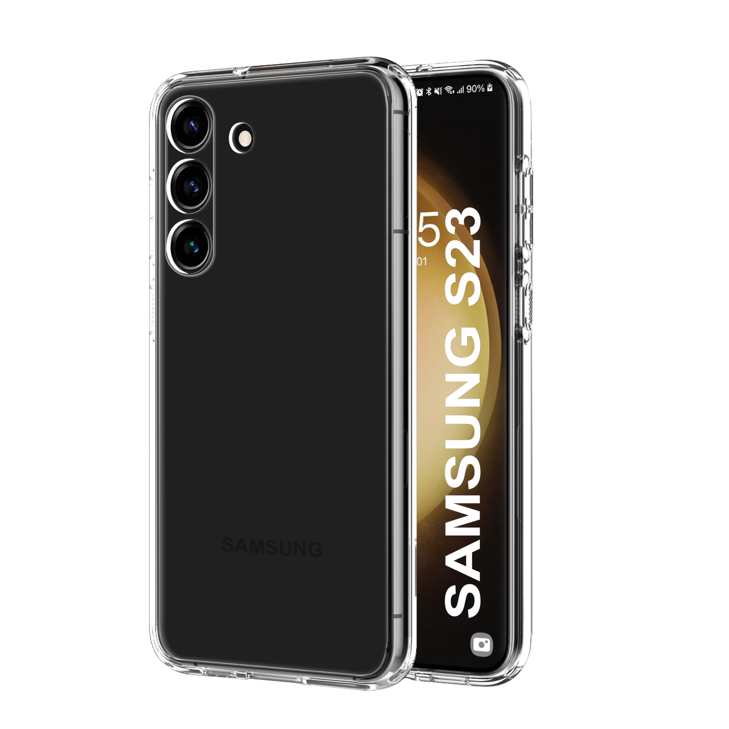 CEDO Samsung Galaxy S23 (5G) Clear Case | Soft Flexible Slim-Fit | Full Body 360 Protection Shock Proof TPU Back Cover (Transparent) (B0C7LBNLG1) Amazon Price History, Amazon Price Tracker