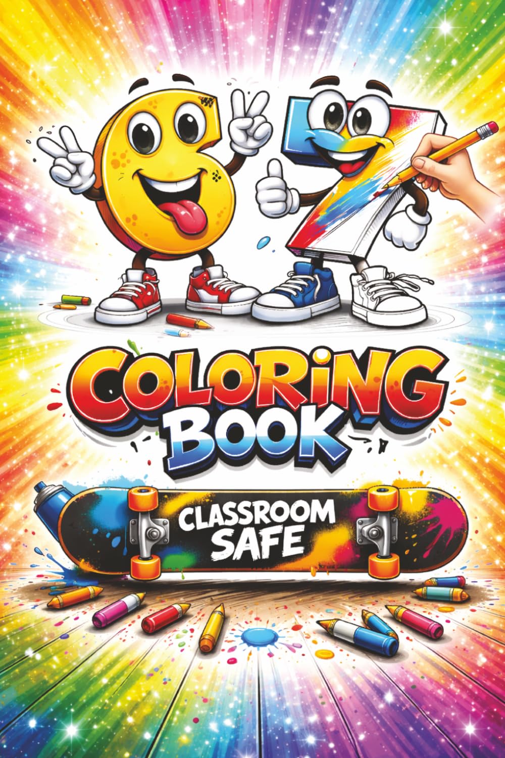 67 Coloring Book: IYKYK Kids Activity Book with Silly Number Characters | Six Seven Classroom Safe Fun: Funny Number Characters, Meme Style Coloring Pages & Classroom Safe Fun for Kids All Ages