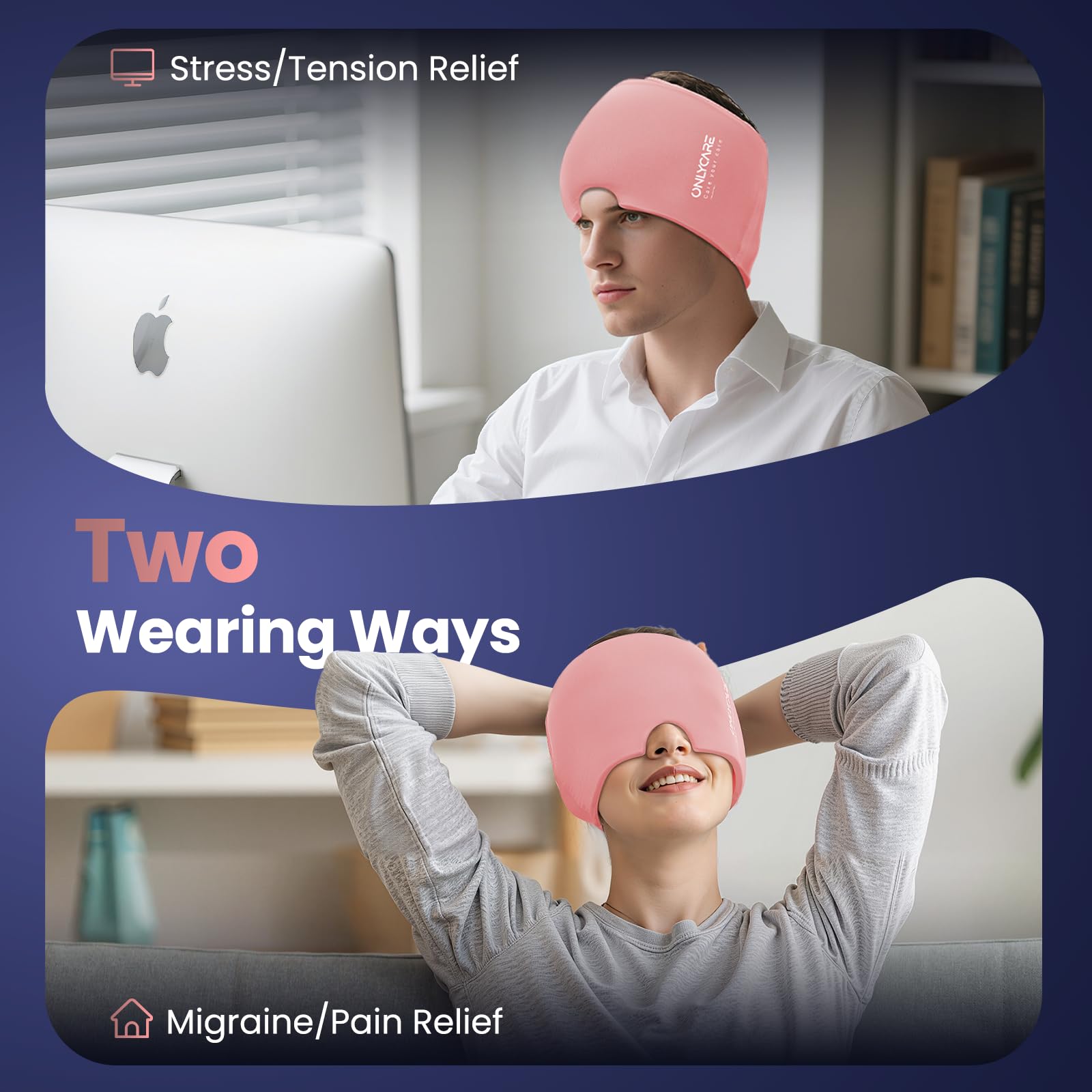 ONLYCARE Migraine Relief Cap, Headache Relief Cold Cap for Migraine Relief — Amazon image 7