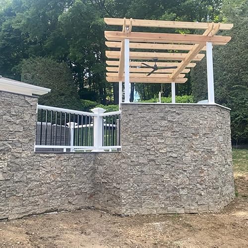 Miniatura 7 de Evolve Stone Georgetown Run Fire - Chapa de piedra plana (14.25 pies cuadrados por caja) (álamo matutino)