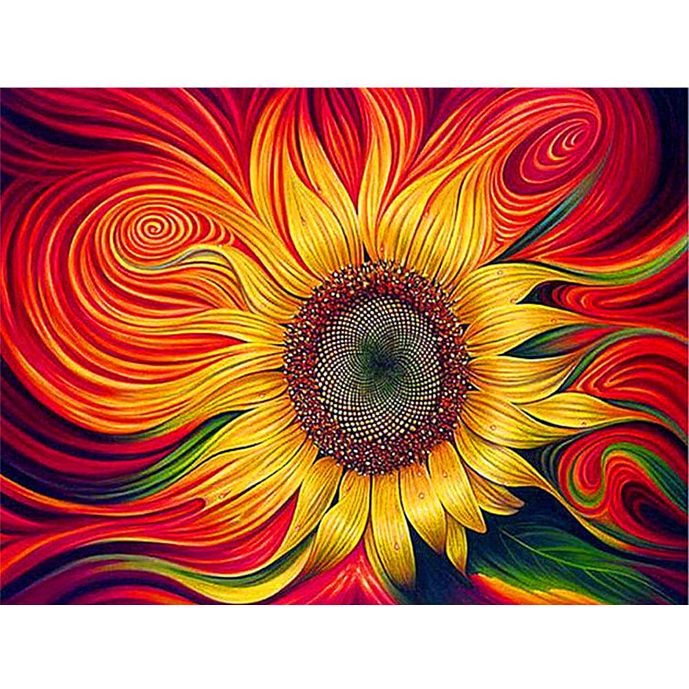 5D Diamond Painting Sun Flower DIY Diamond Cross Stitch Embroidery By Number Kit Rhinestone Painting Art Decor
