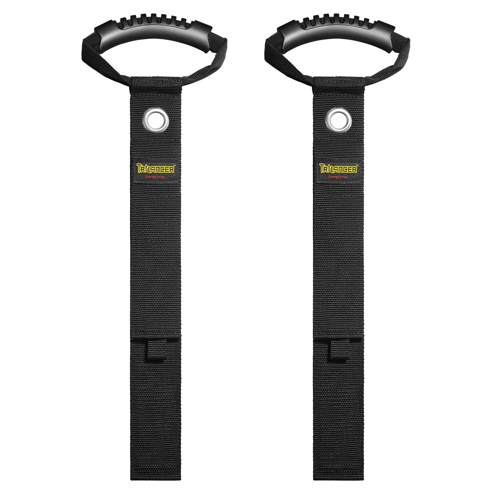 Organizer per Cavi e Tubi (2 pz.) con Maniglia per Facilitare Trasporto e Stoccaggio in Garage o in Officina, con Chiusura a Strappo Uncino e Asola da 55 cm, Appenditubi da Giardino, Fili e Cavi
