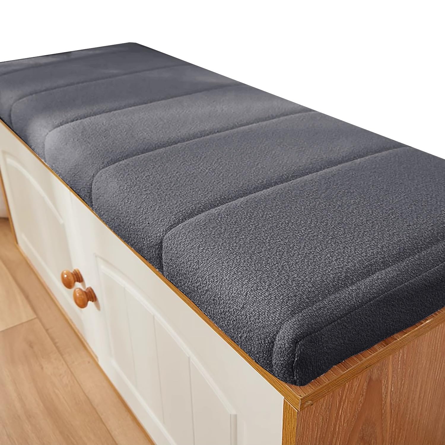 Coussin Banc Interieur, Antidérapant Coussin Banquette en Mousse Épaisse avec Housse Amovible, Assise Coussins pour Terrasse, Cuisine, Salle à Manger(Gris foncé,100x55cm/39x22in)