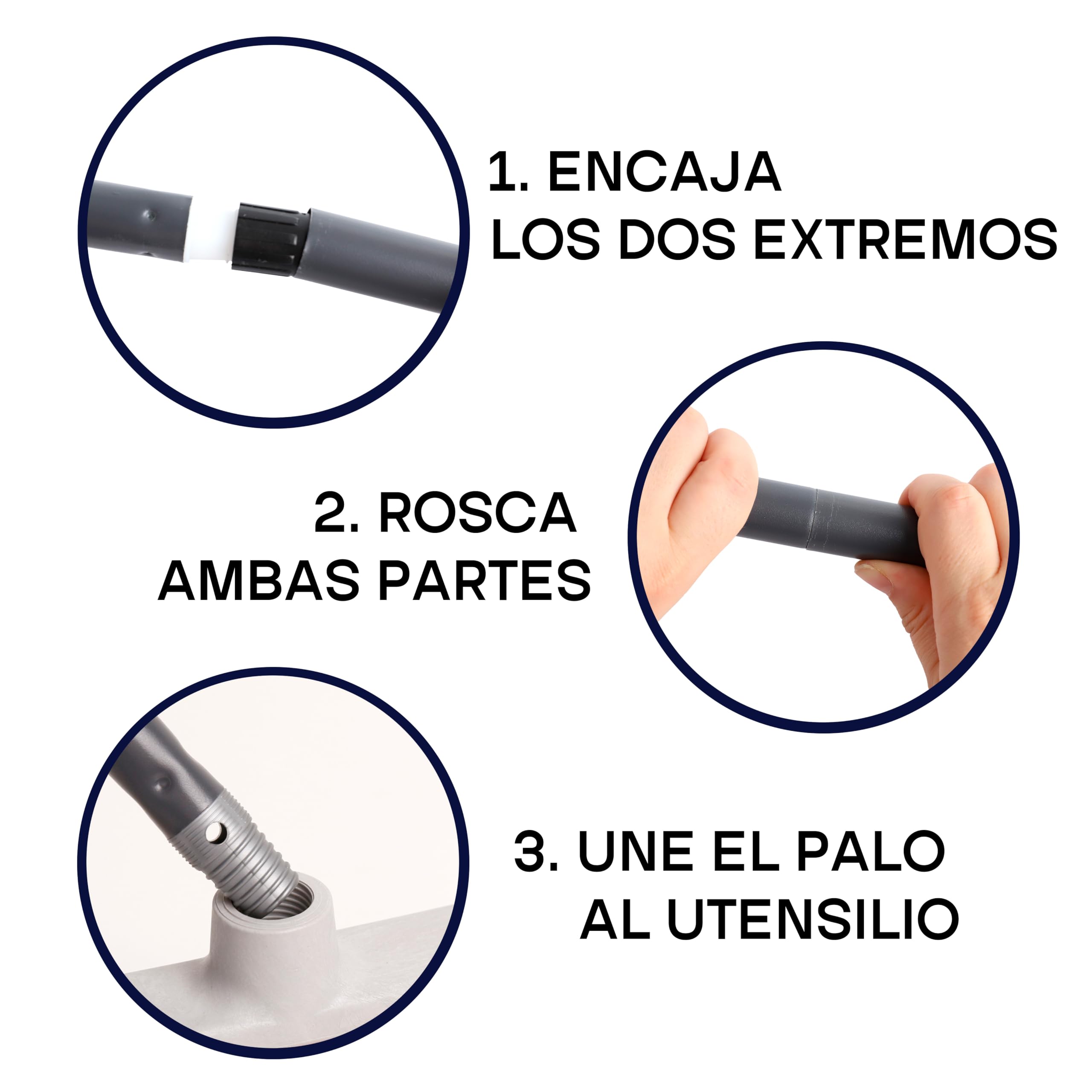 Maya - Kit de Limpieza del Hogar 11 en 1 | Escoba de Goma, Cubo con Escurridor 10L, Palos Desmontables con 4 Secciones, Fregonas MAX Pro, Estropajos de Cocina y Bayetas de Microfibra y CHEFPRO