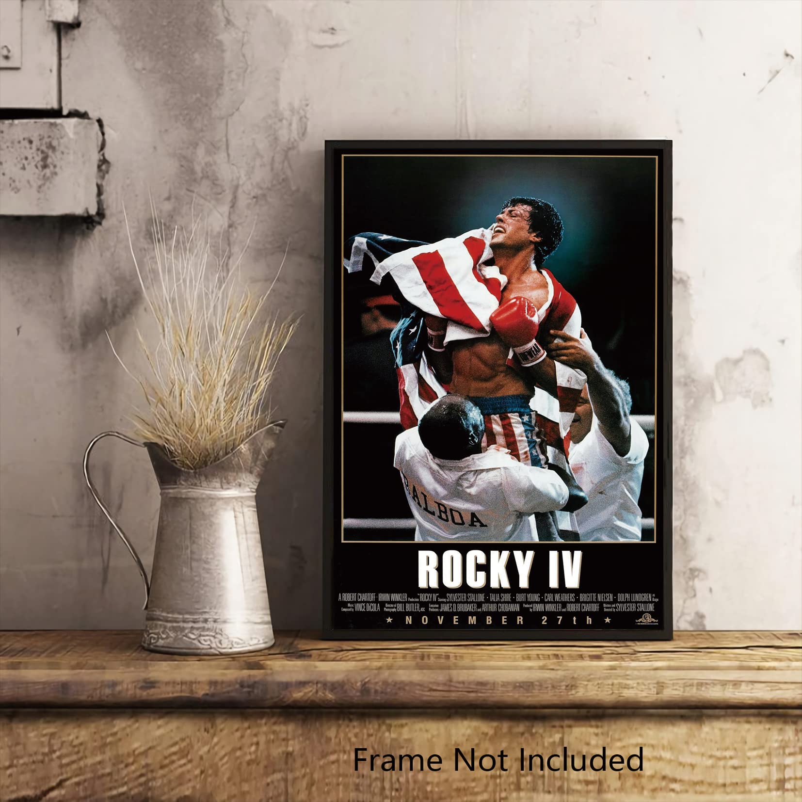 Amazon.com: Rocky IV 4 Movie Poster - Matte poster Frameless Gift
