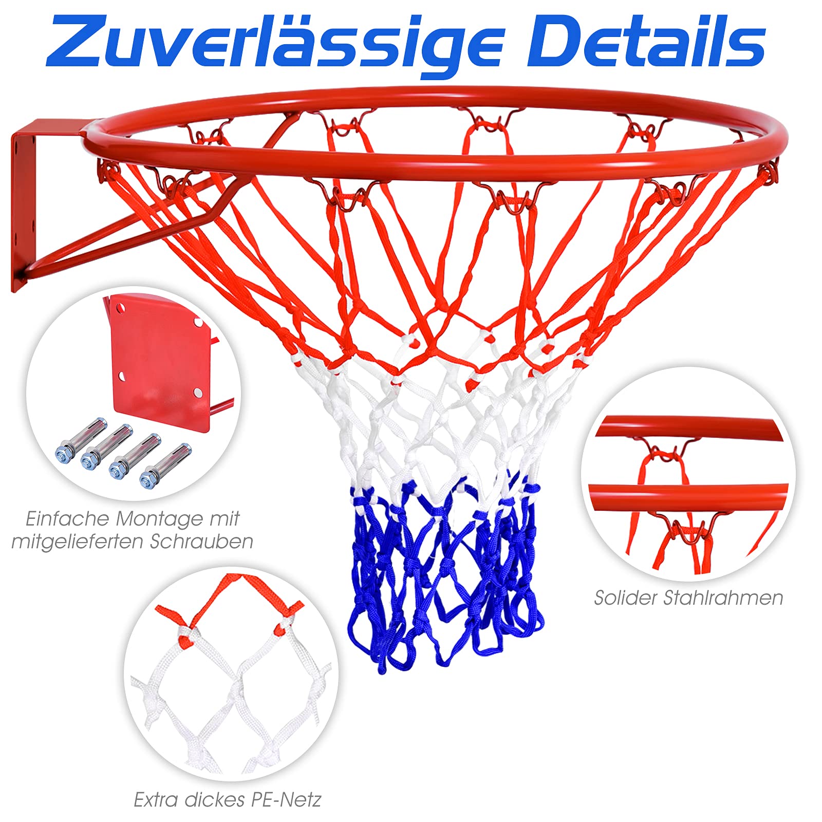 COSTWAY 45 cm / 37 cm basketbalkorf indoor, mini