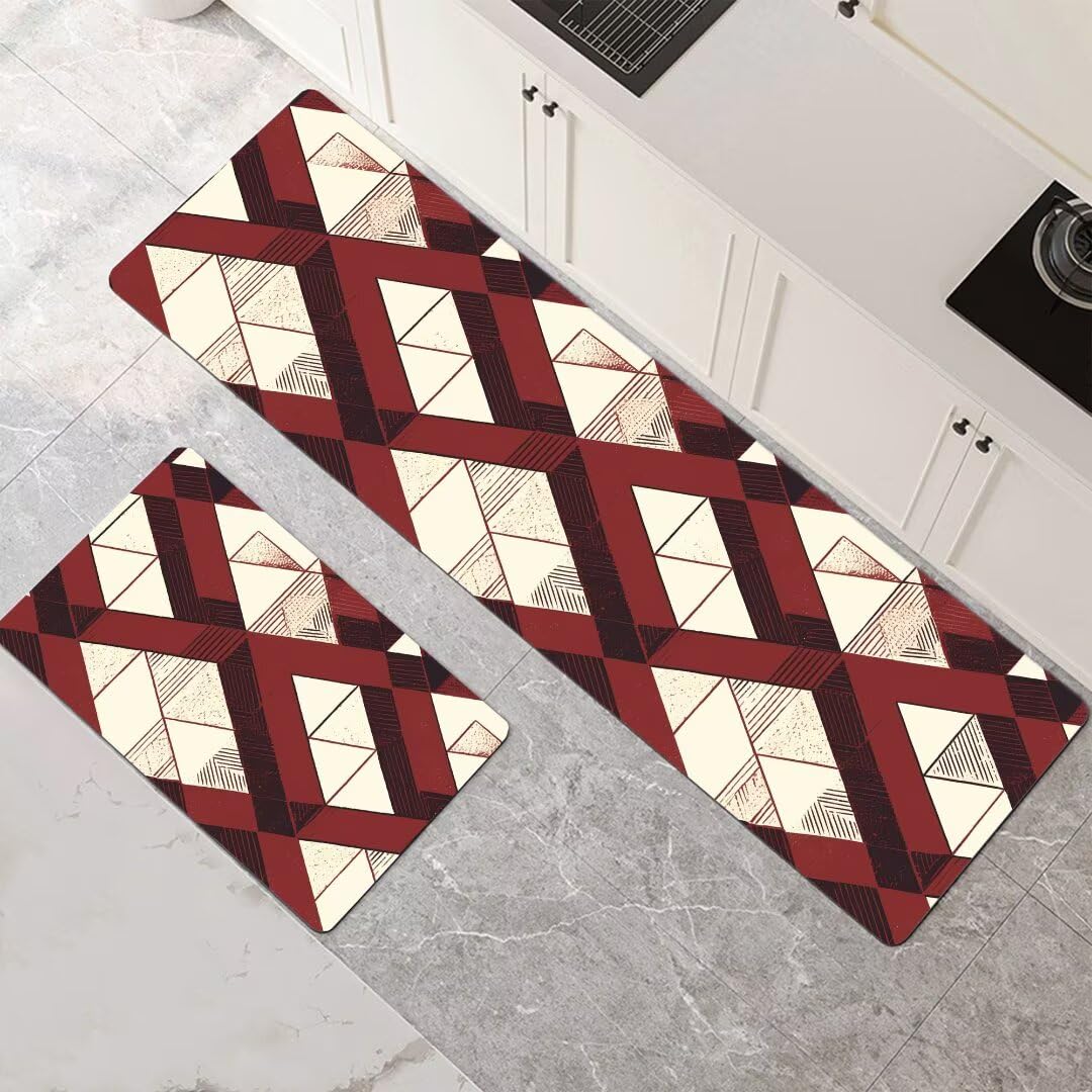 Alfombras de cocina de 2 piezas antideslizantes modernas de 60x90 y 60x180 cm