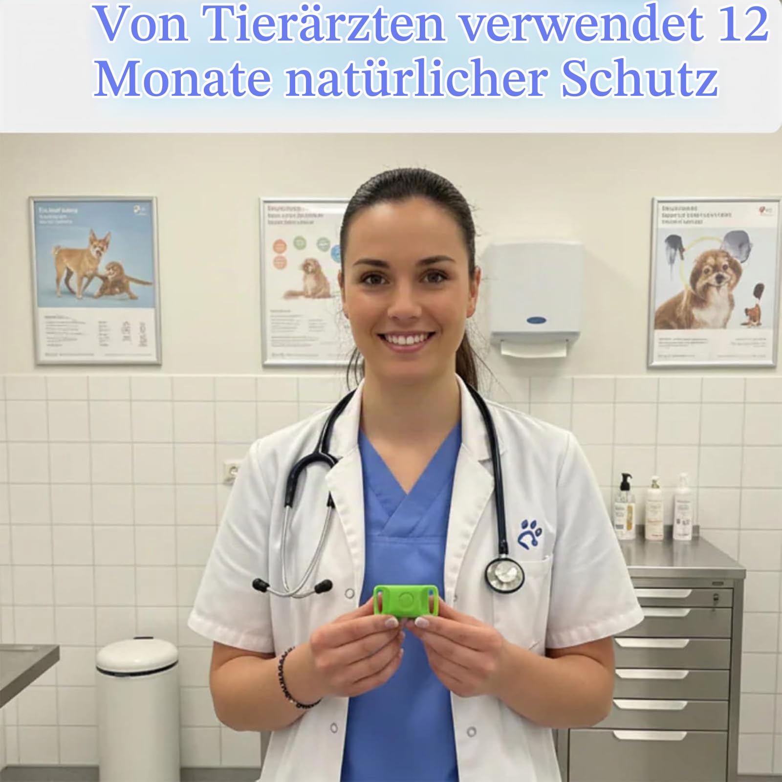 Natürliches Floh- und Zeckenhalsband für Hunde, Repellent-Hänger, 100% natürliche Inhaltsstoffe, schützt vor Flöhen und Zecken (2 PCS)