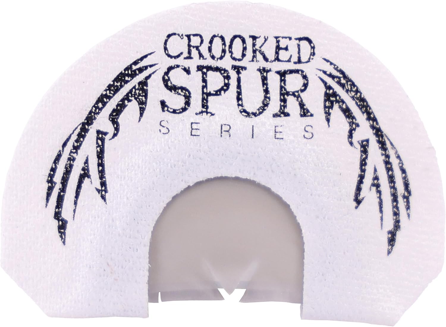 FOXPRO White V Cut Slash Crooked Spur Turkey Mouth Call Designed with 3 Reed Prophylactic