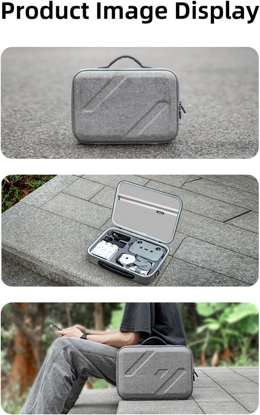 Nylon Storage Bag Case Compatible with DJI Lito 1, Portable Handheld Crossbody Shoulder Carrying Travel Bag for Lito 1 Drone Accessories