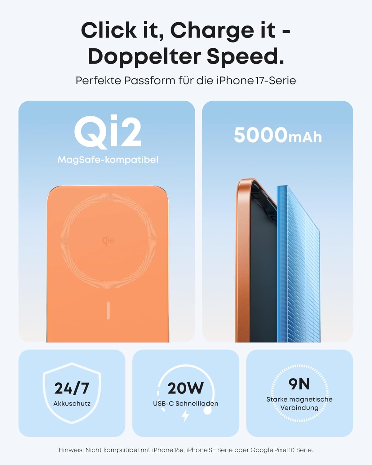 Anker Nano Powerbank 5000mAh MagSafe Qi2 2