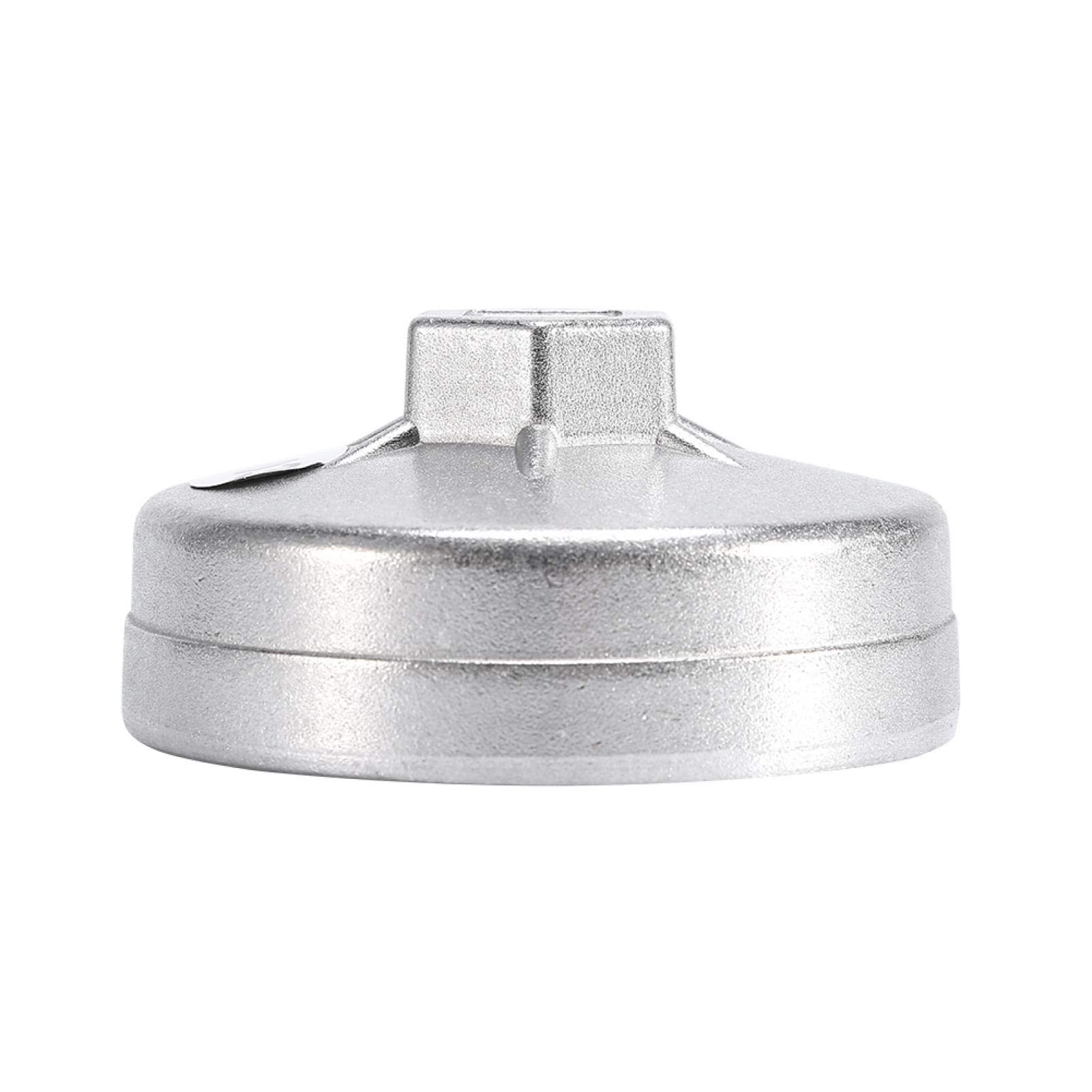 Chiave Per Filtro Olio A 14 Scanalature, Diametro 74 Mm — In Alluminio, Colore Argento, Compatibile Con BMW, Audi, Mercedes E Altri.