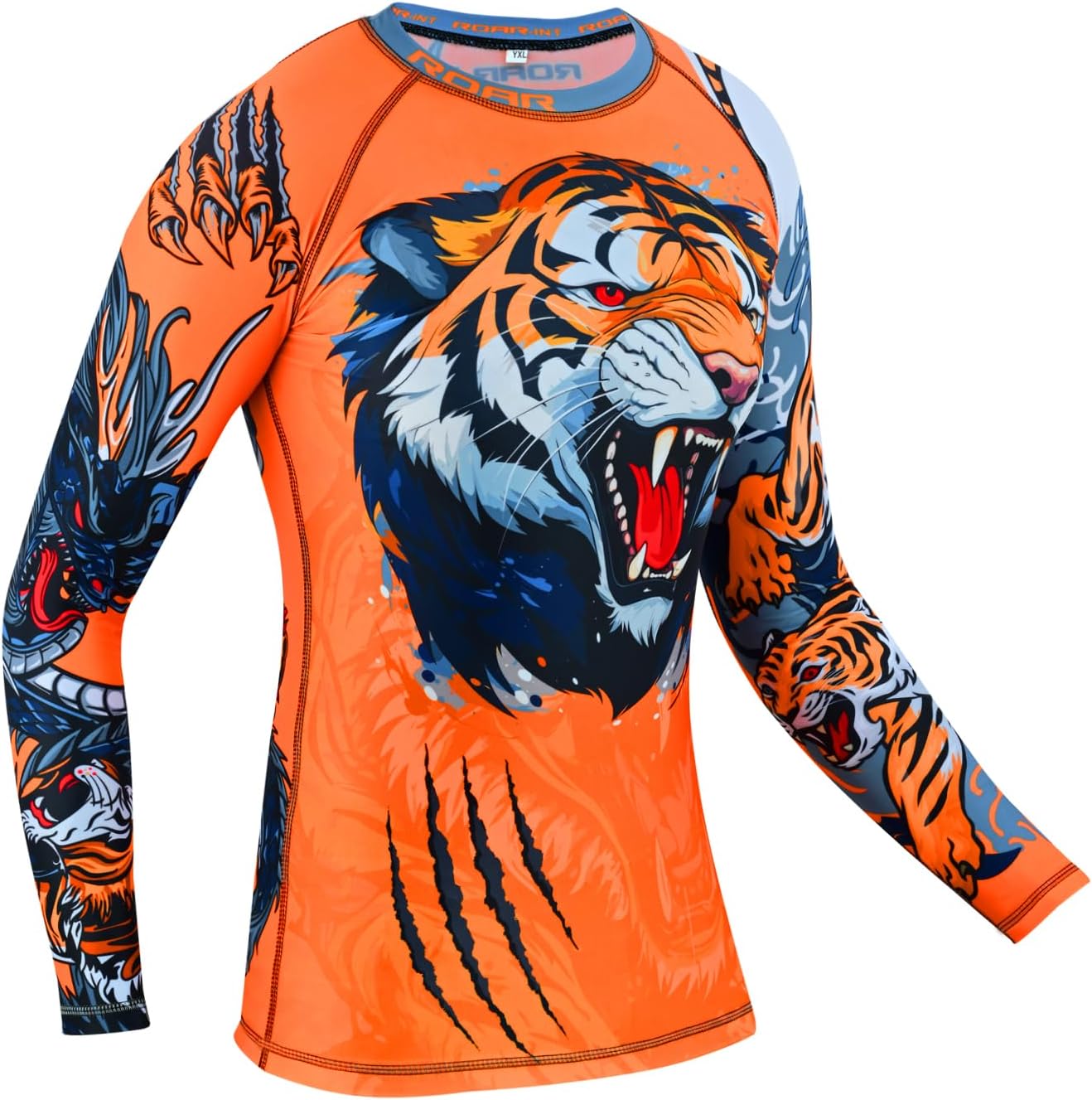 ROAR-INT MMA Rash Guard & BJJ Shorts Set Kids Fight Training Grappling Wear Jiu Jitsu Gi Trunks Outfit Set - Image 2