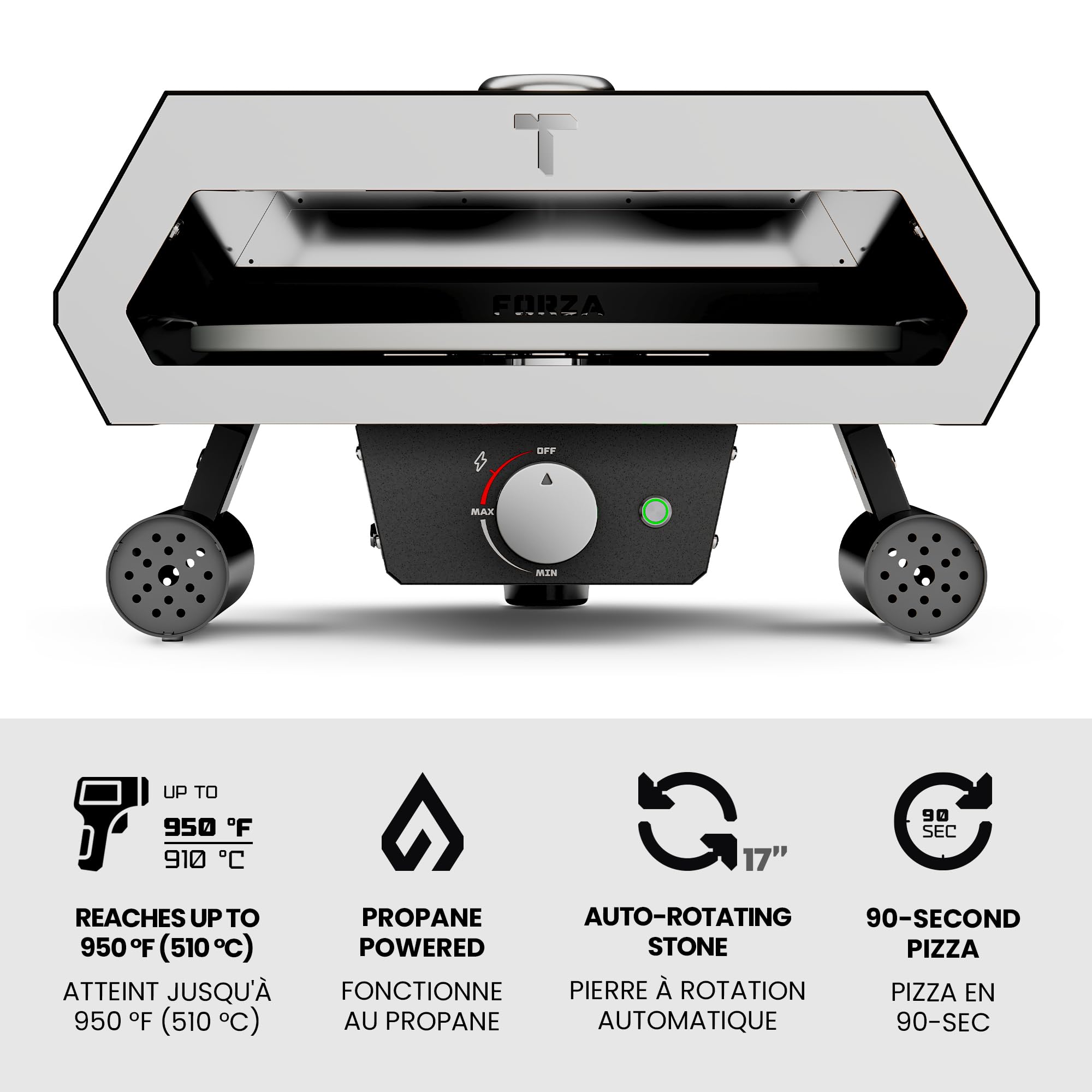 forza 様Tunina&Poggio / Rubino Amazon.com: Turpone Forza Propane Pizza Oven – 17inch Automatic