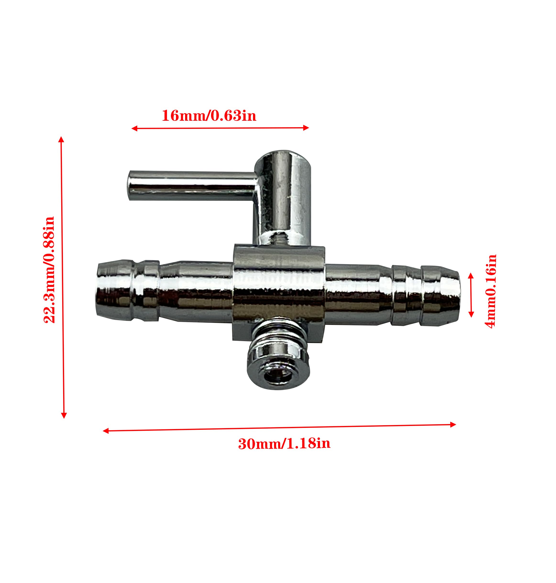 LinJianTing 6PCS Unidirectional Air Flow Tube Stainless Steel Pump Rod Control Valve Aquarium Fish Tank ?Easy-Install air Valve?(Silver)