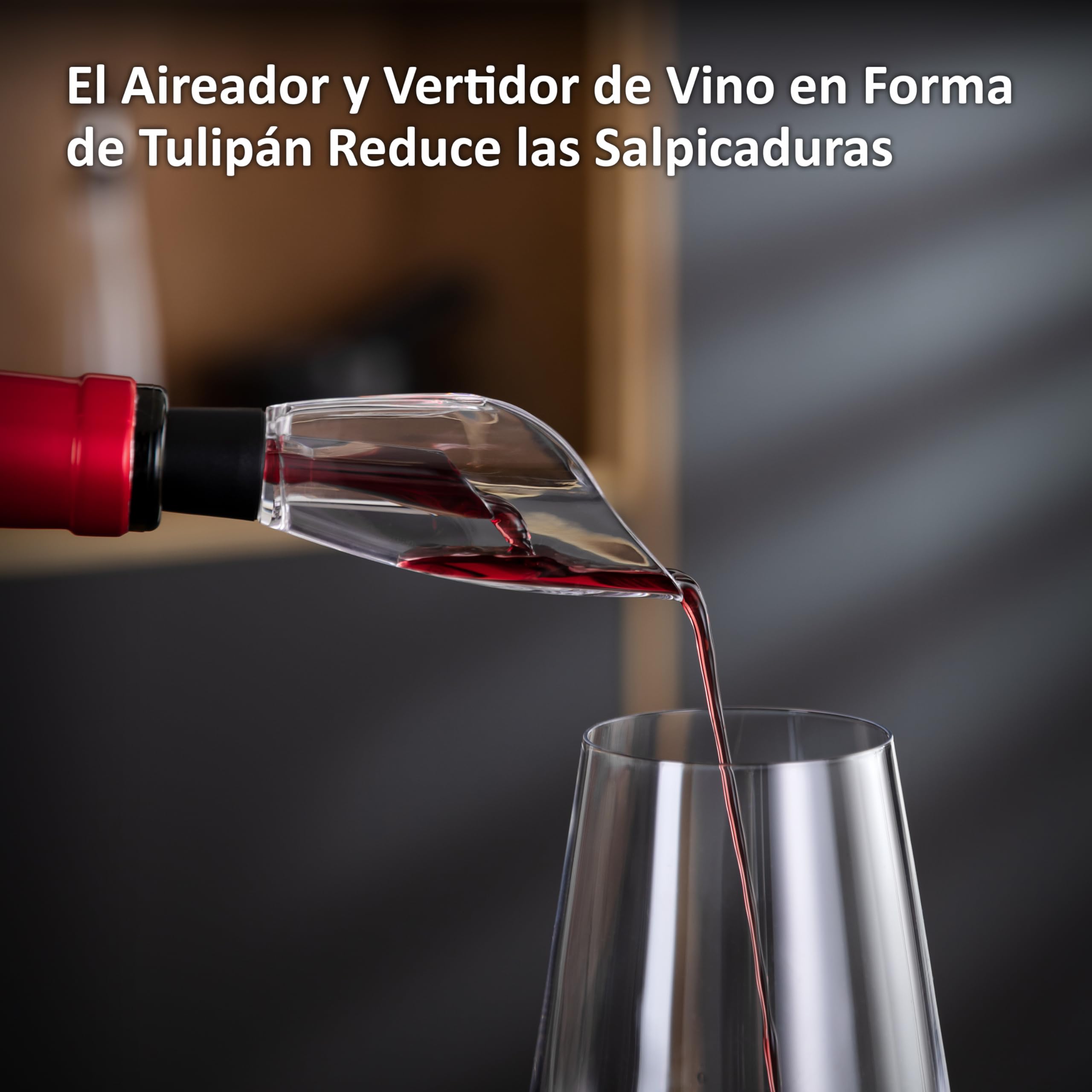Haier HAWGKIT02 Set de Accesorios para Vino, Incluye Aireador y Recogegotas en forma de Tulipán, Tapón de Vacío.