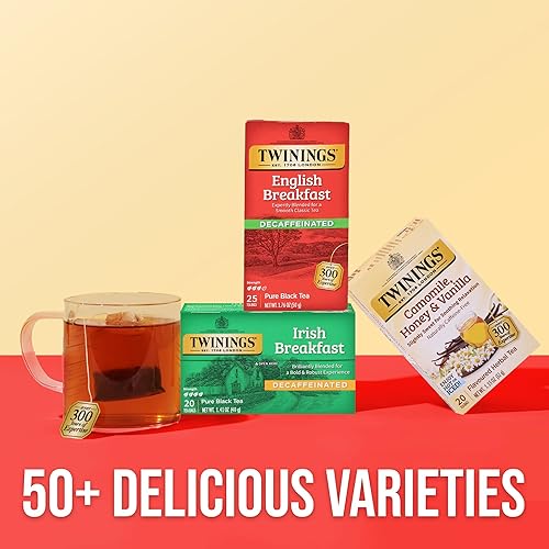 Vista 165 de Twinings, Pure Green Tea - Té verde con sabor suave y aroma atractivo con cafeína, disfruta caliente o helado, bolsas de té individuales