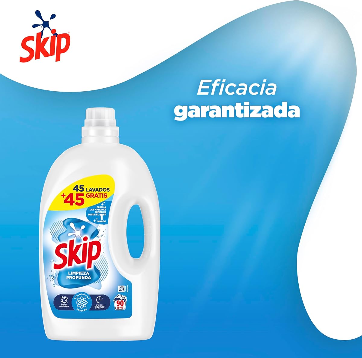 Skip Ultimate Limpieza profunda Detergente líquido, 45+45 lavados — view 3