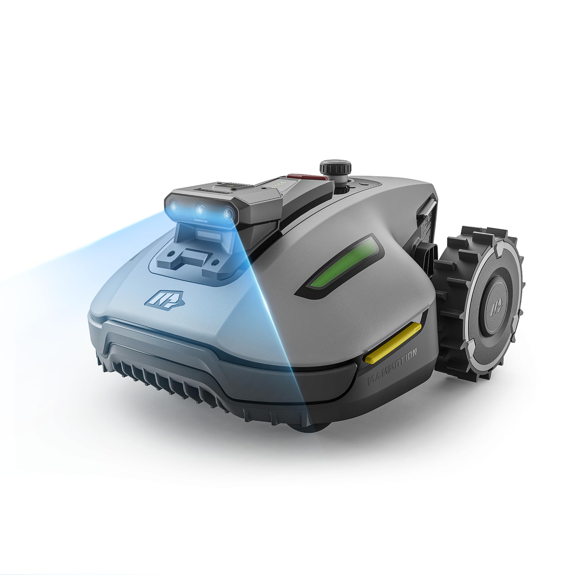 MAMMOTION YUKA Mini 2 500 Robot Tondeuse sans Fil Périmétrique  jusqu'à 500m²  AI Traitement d’Image à Trois Caméras Robot Tondeuse  Auto Cartographie Multi-Zones  DropMow  Édition Manuelle de Carte
