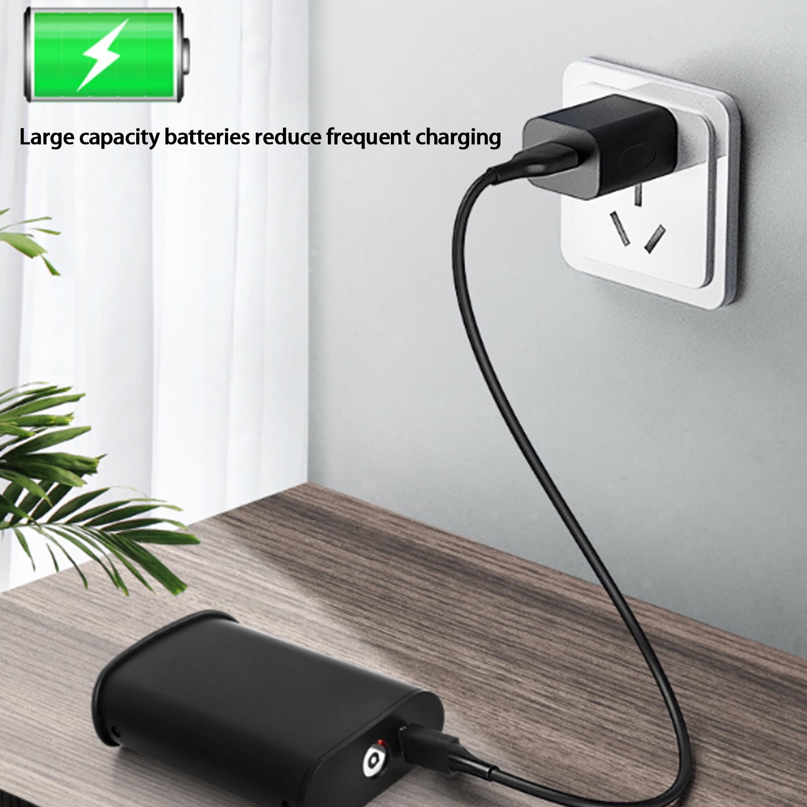 QYYZTQY Indoor Long Light with Remote Lamp RGB Dimmable USB Rechargeable Wall Rotation Touch Control for Living Room Bedroom Bedside (1 Pack,Silver)