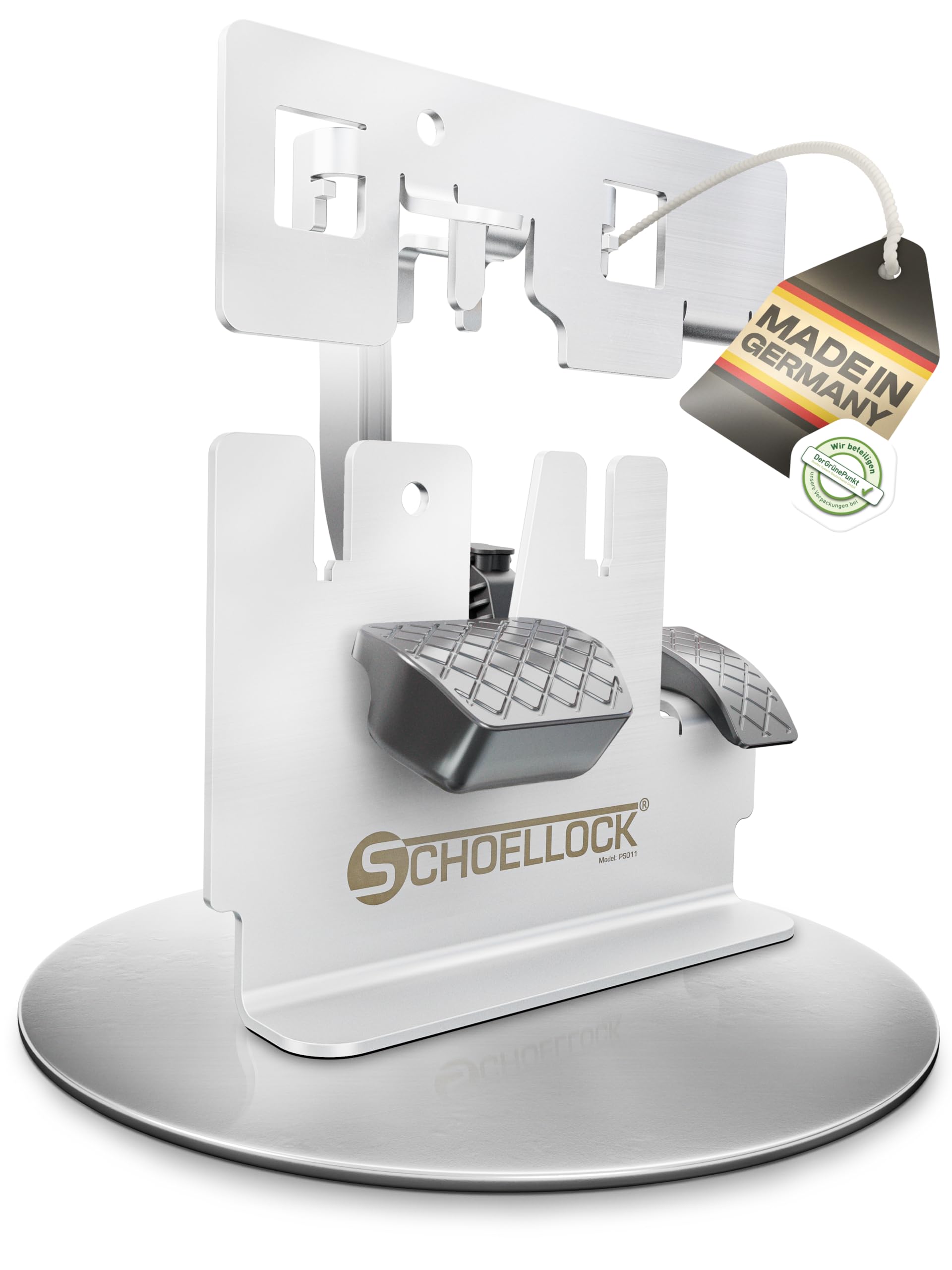 SCHOELLOCK® Pedal Lock for Crafter SY/SZ, MAN TGE, Grand California, Adria, Knaus, Dethleffs from 2016, Automatic - Camper & Motorhome - Pedal Lock, Pedal Claw, Immobiliser Anti-Theft Device
