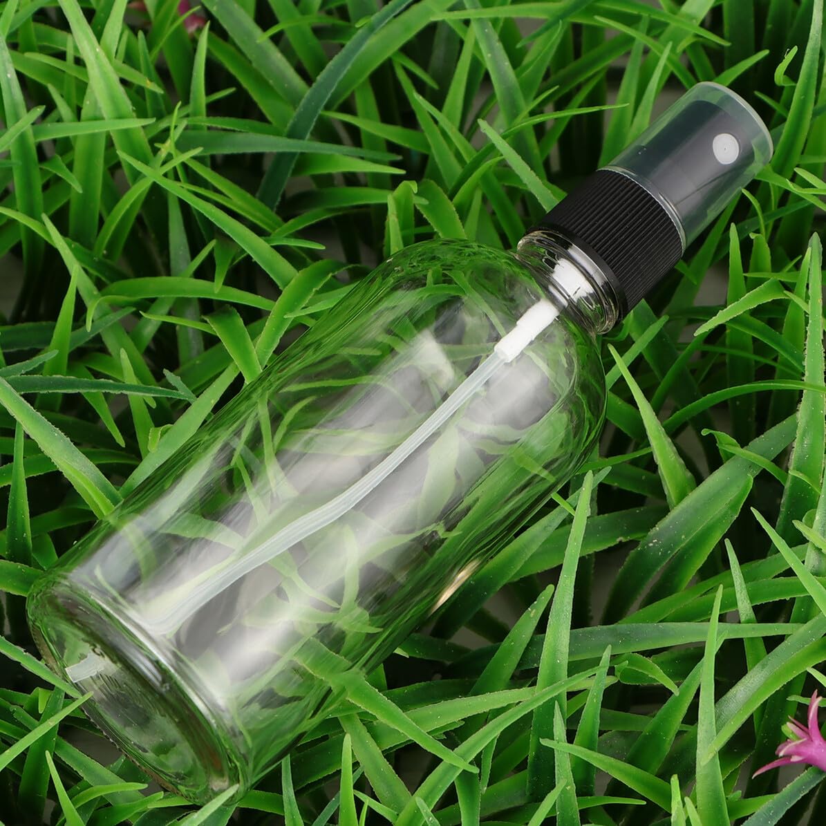 Cabilock Spray Bottle in Vetro 100ml Ricaricabile 6 Pezzi Nero