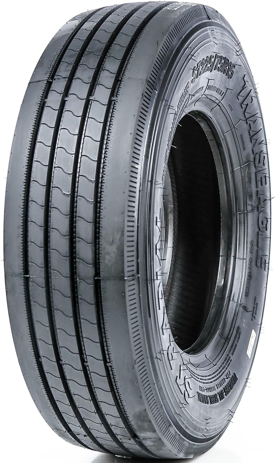 Transeagle ST Radial Premium Trailer Radial Tire-ST225/75R15 225/75/15 225/75-15 121/117M Load Range F LRF 12-Ply BSW Black Side Wall