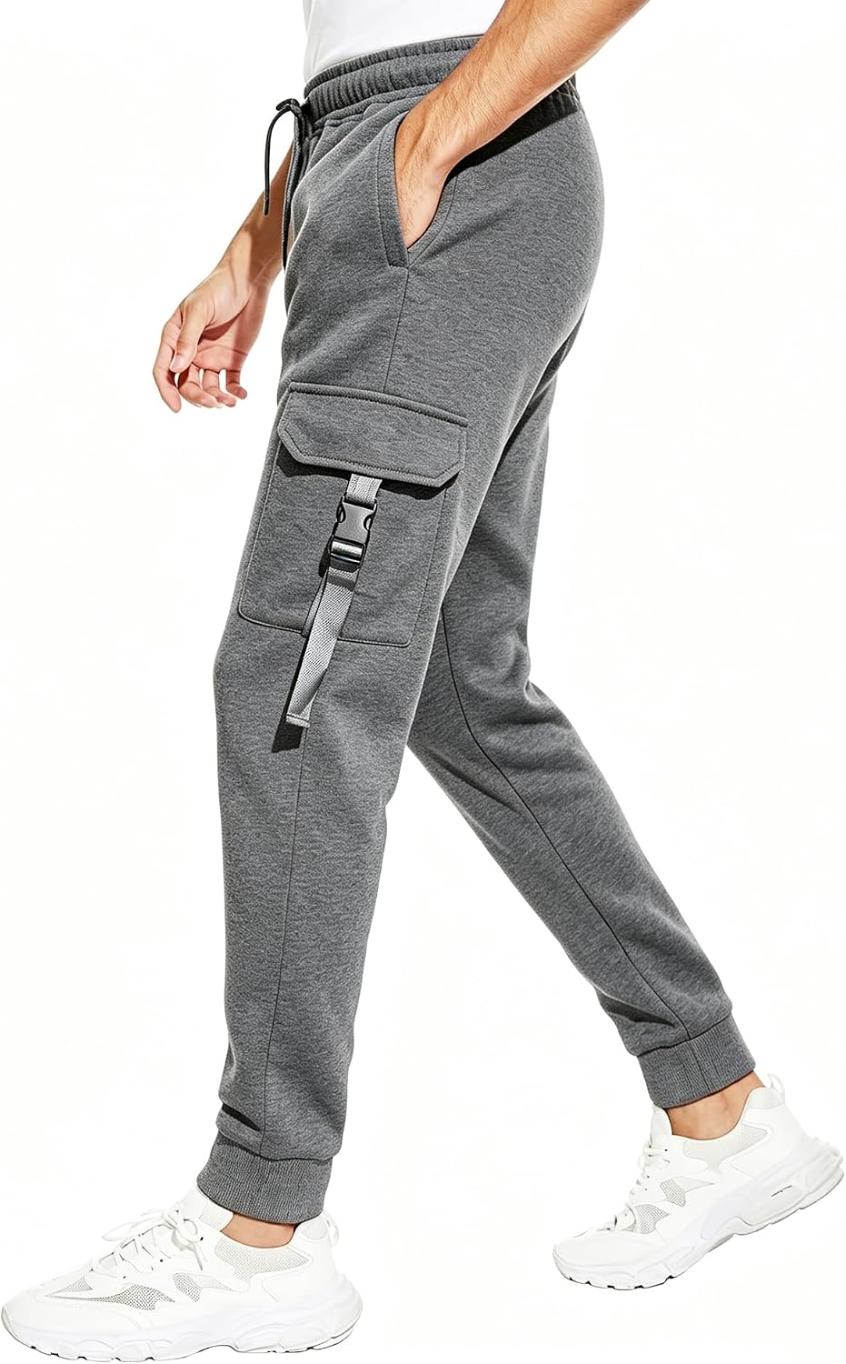 ZITY Men's Sweatpants Tapered Joggers Athletic Track Pants Fall Warm Pants with Pockets