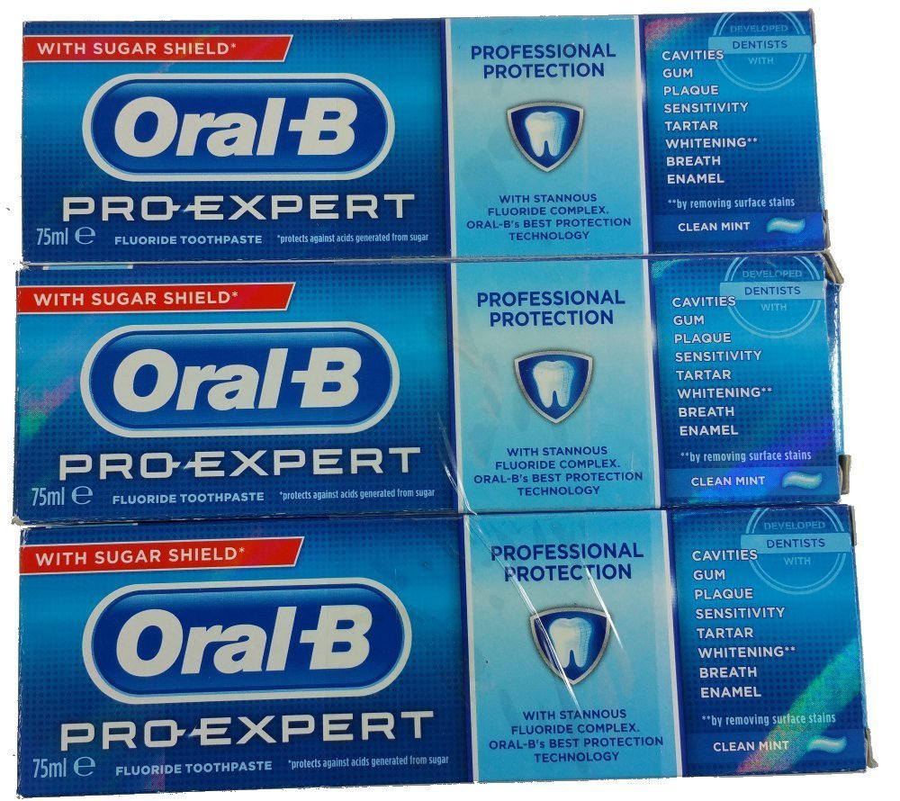 Pro-Expert Professional Protection Toothpaste 75ml Clean Mint - Pk of 3