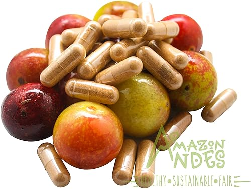 Miniatura 3 de Camu Camu Cápsulas l Potente fuente de vitamina C l Refuerzo del sistema inmunológico l Orgánico y Comercio Justo Certificado l 100 pastillas