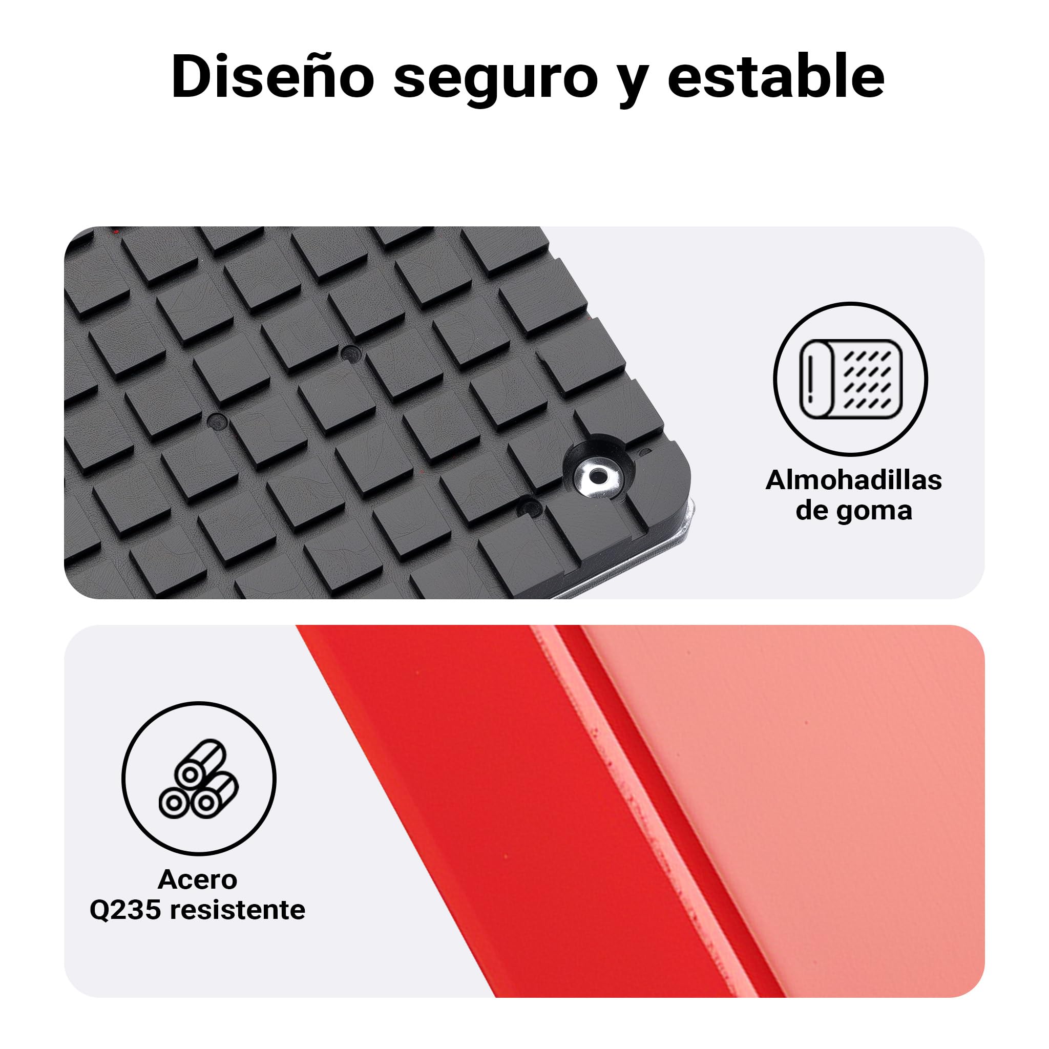 XPOtool Wiltec Adaptador de viga Transversal 2000kg Soporte para Gato Elevador elevación Seguridad