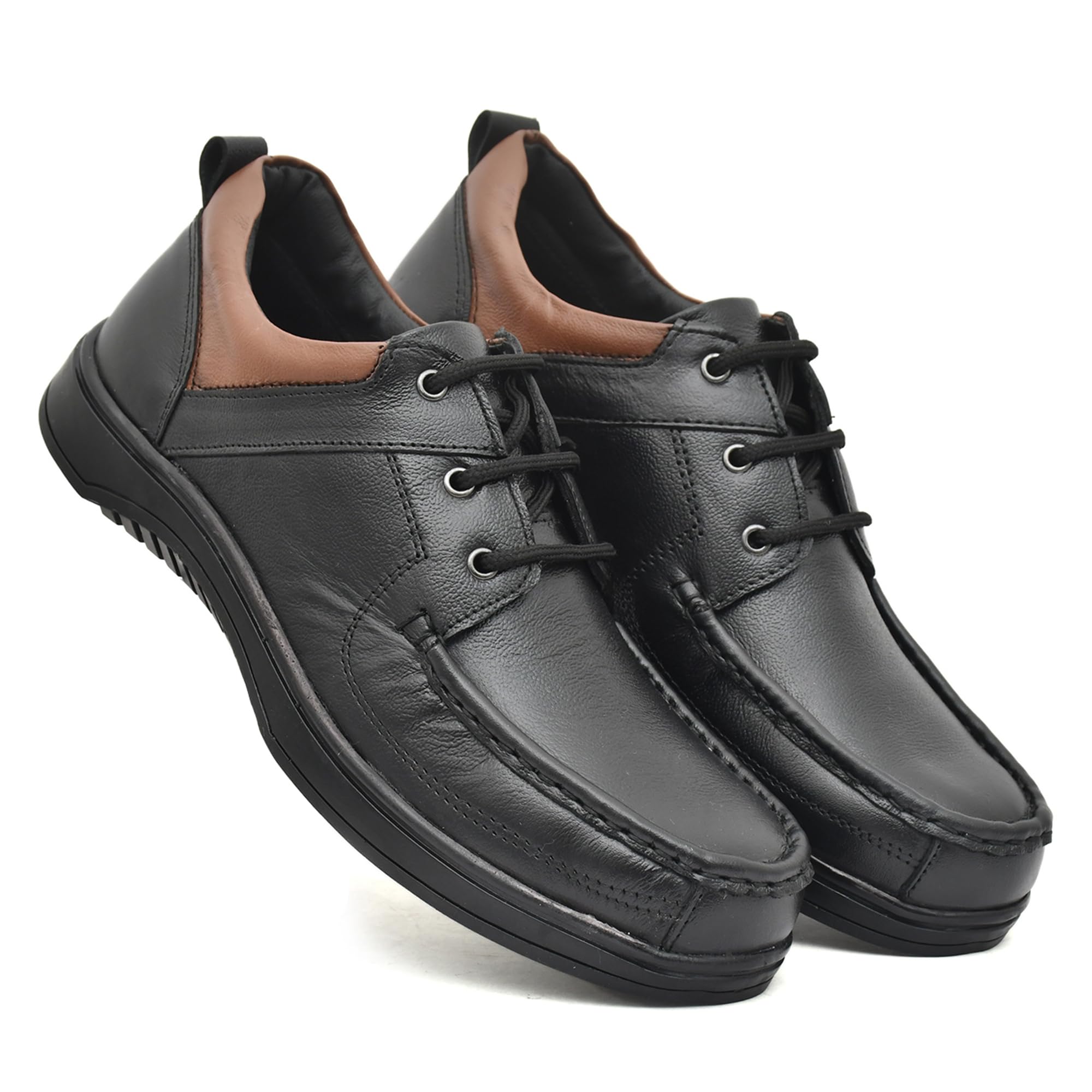EKITAL Black Leather Safety with Light Weight Steel Toe Industrial Safety Shoes for Men A 06 UK/India (B0D7M8Q7SL) Amazon Price History, Amazon Price Tracker