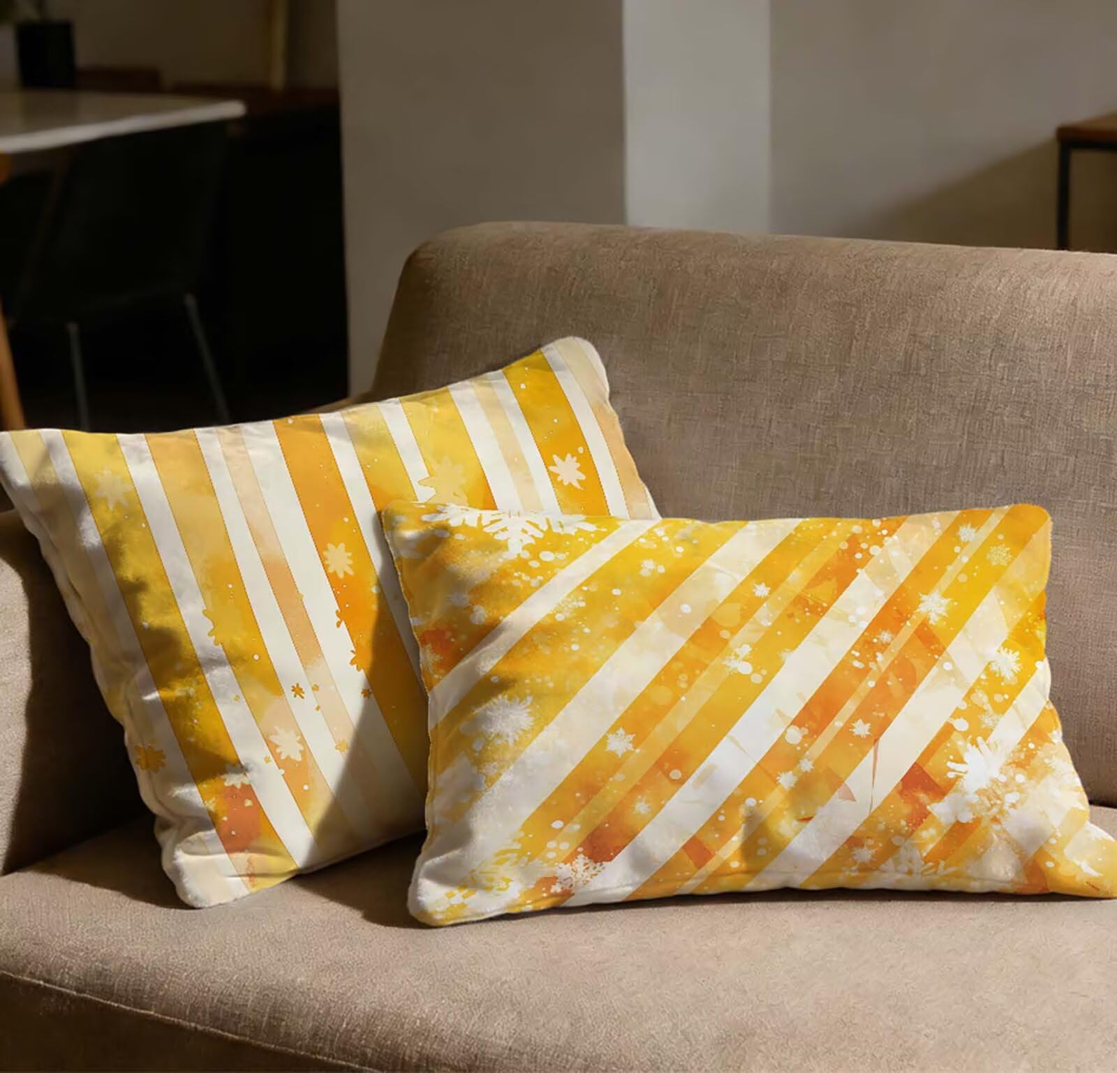 Taie oreiller 40x80 orange lot de 2 housse coussin velours fermeture