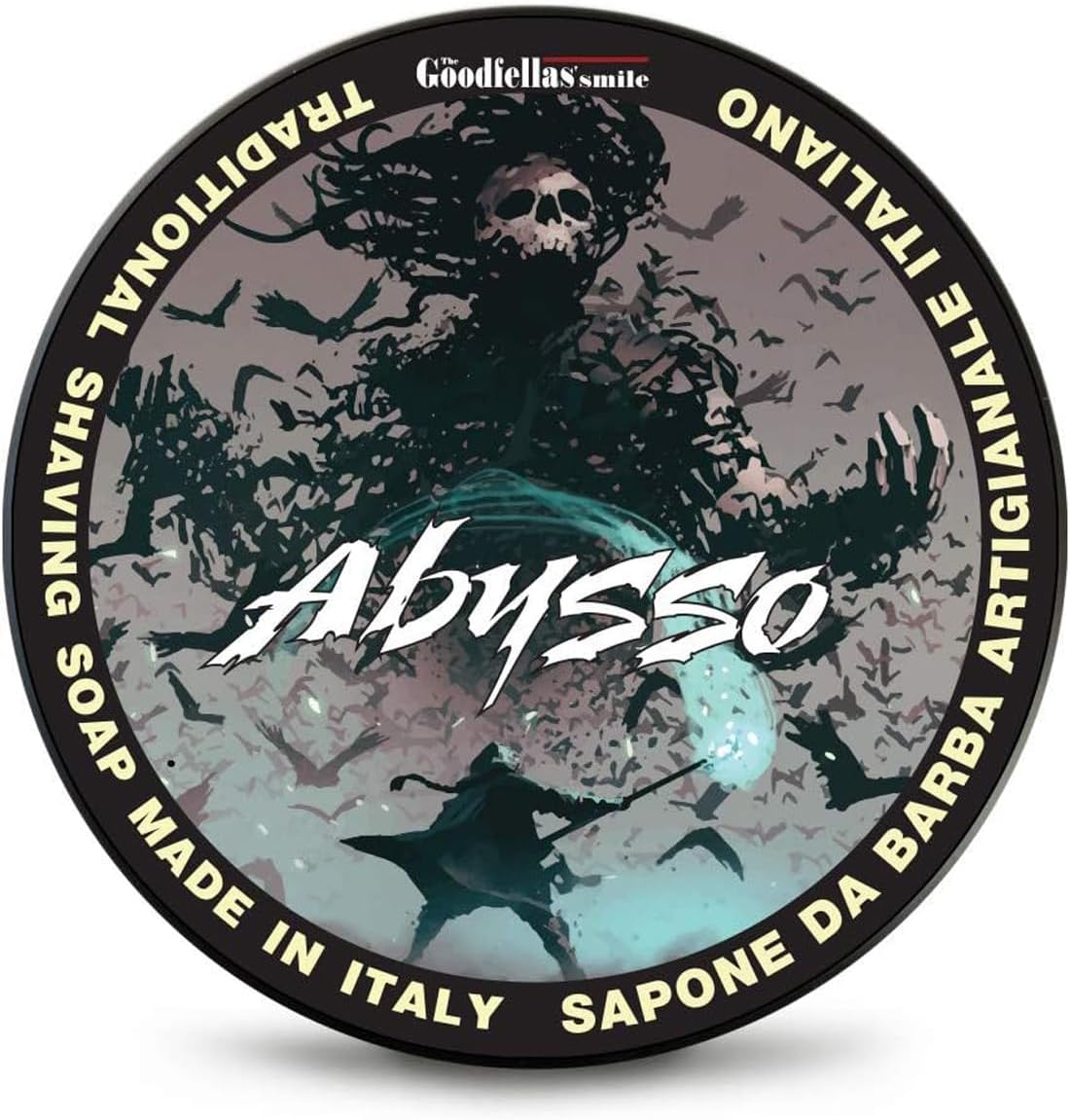 Luxury Shaving Soap, Formulated for Use with A Shaving Brush, Made in Italy (Abysso - Fresh Citrus, Floral, Oak)