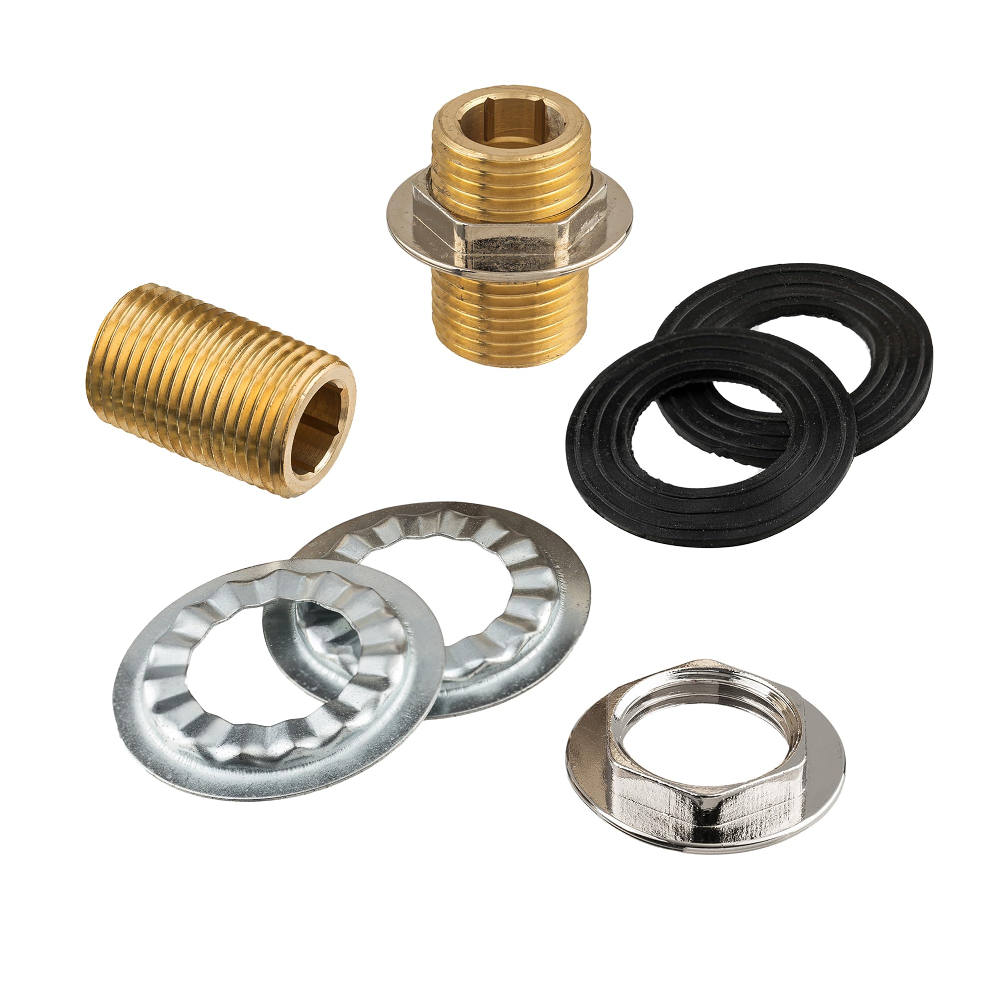 DuraSteel Wall Mount Faucet Installation Kit - Commercial Kitchen Faucet Mounting Adapter Set for 1/2-inch IPS Female Inlet - Space Saving Backsplash Kit