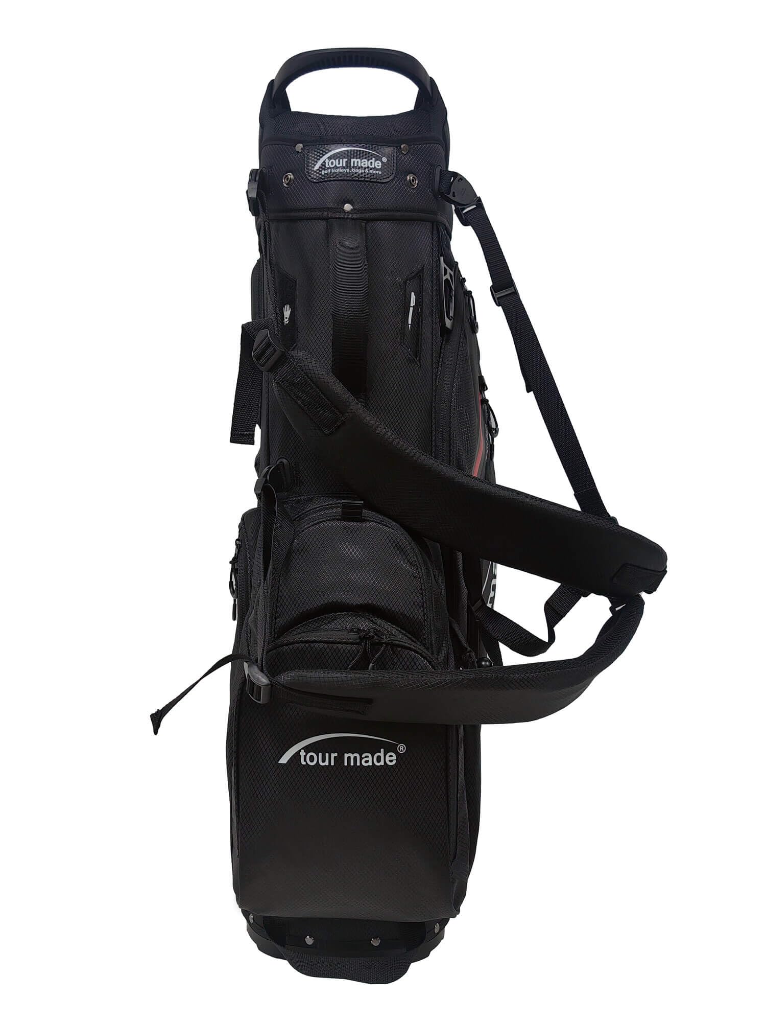 Tour Made Hybrid Organizer Golfbag Herren I 2,9kg leichtes Golf Trolley & Tragebag I 14Fach Divider bis zum Boden I viel Stauraum inkl. Kühltasche I 7 Taschen